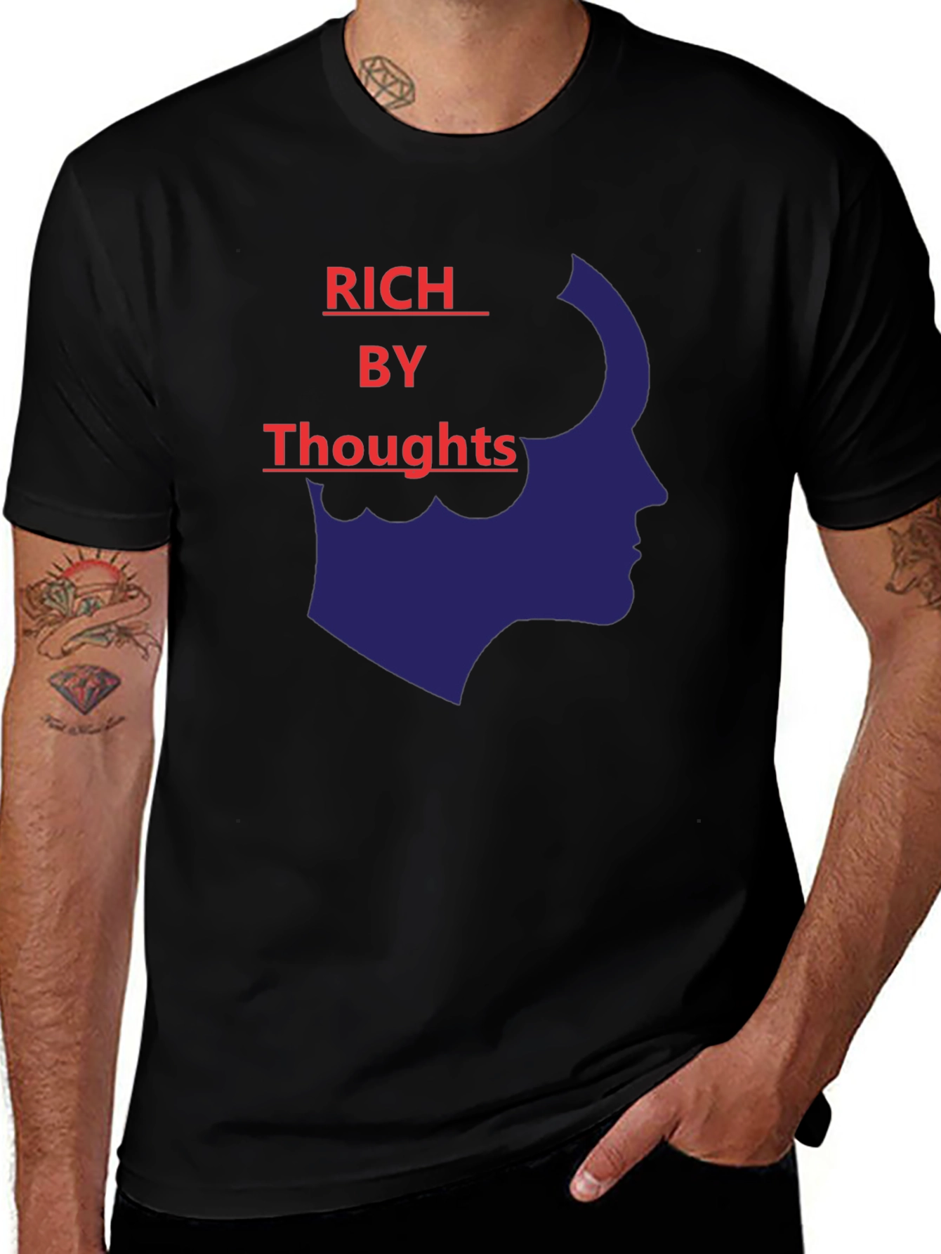 Rich By Thoughts Graphic T-Shirt