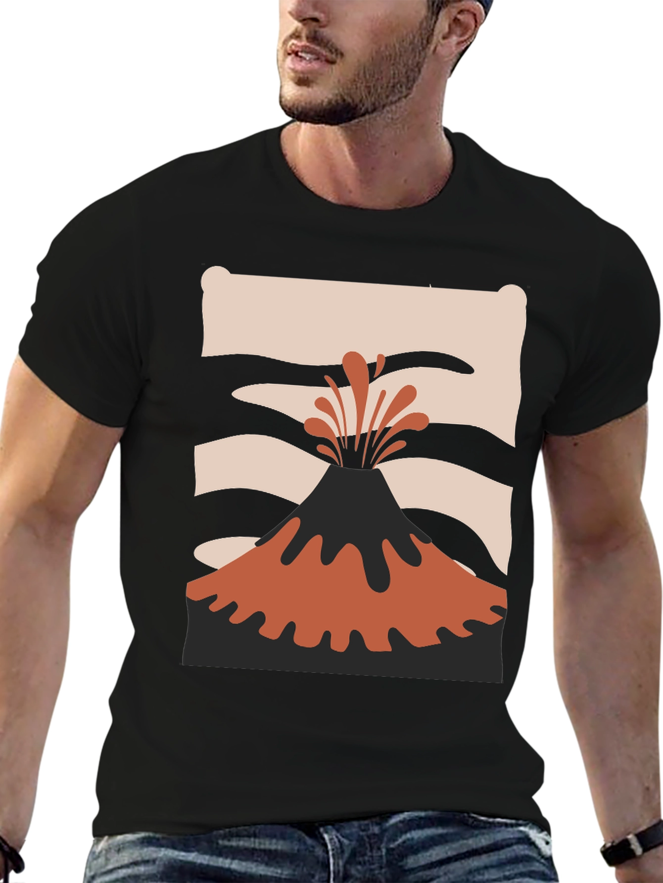 Volcano Graphic Tee - Eruption Style