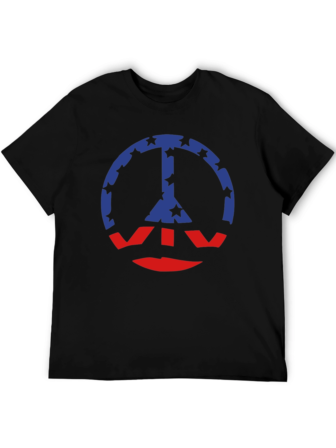 Peace Symbol T-Shirt: Star & Stripe Graphic Tee