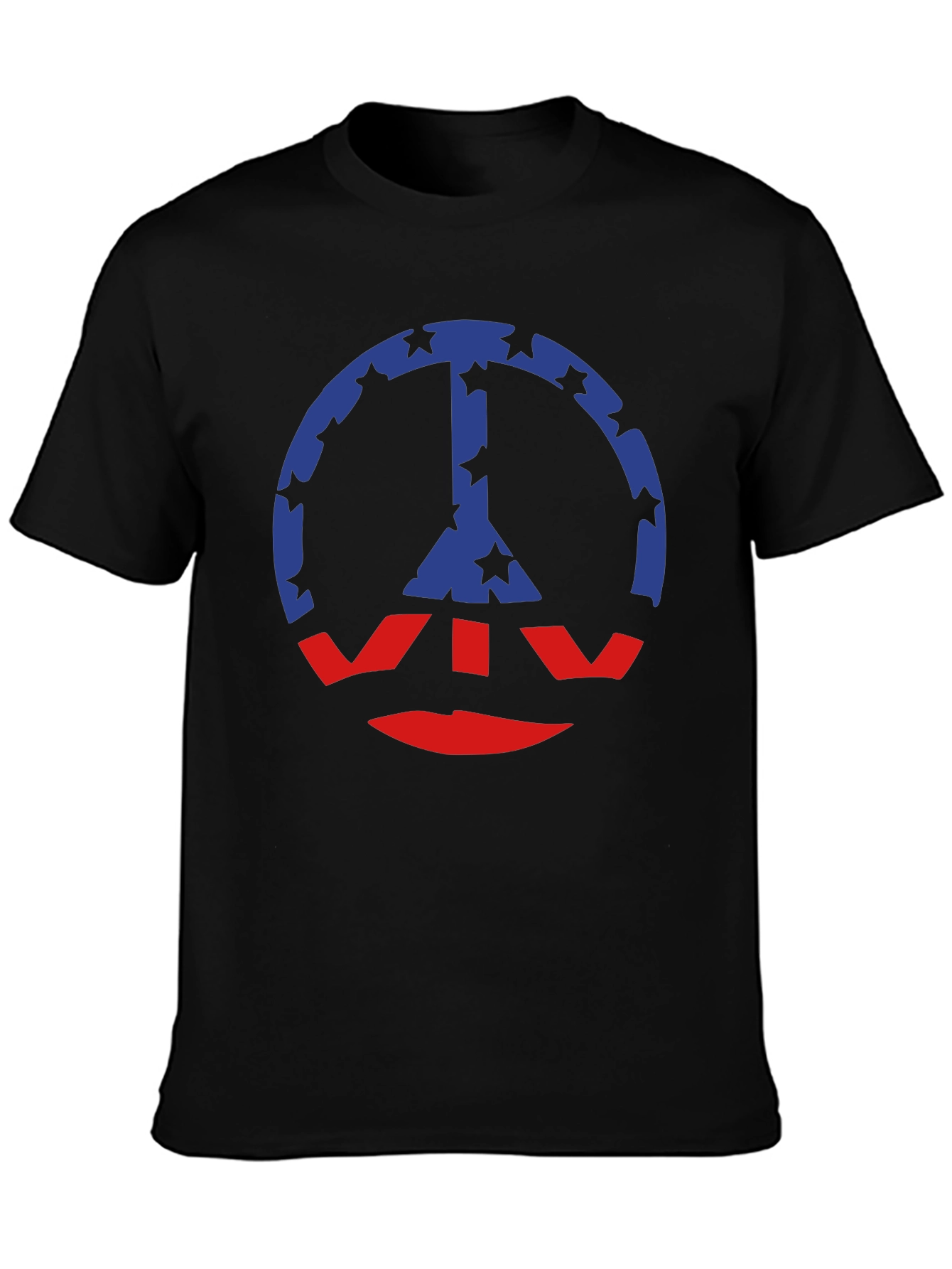 Peace Symbol T-Shirt: Star & Stripe Graphic Tee