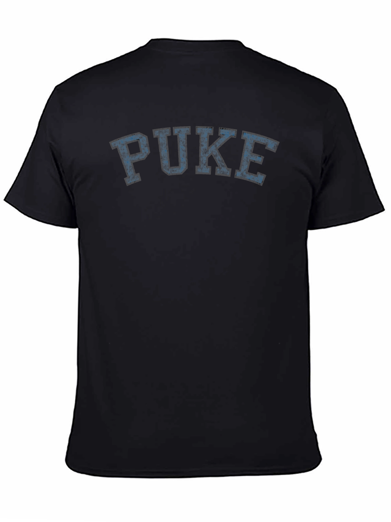 Puke Graphic T-Shirt - Classic Fit Crew Neck