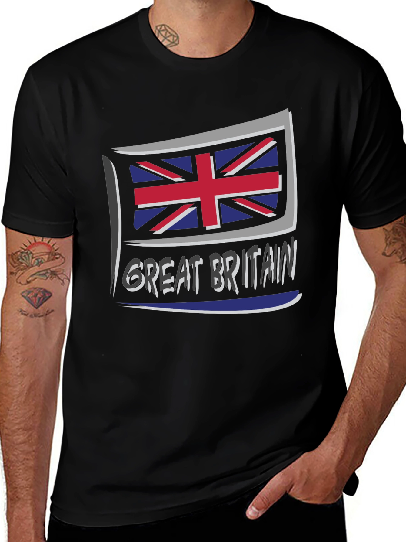 Great Britain Flag Graphic T-Shirt