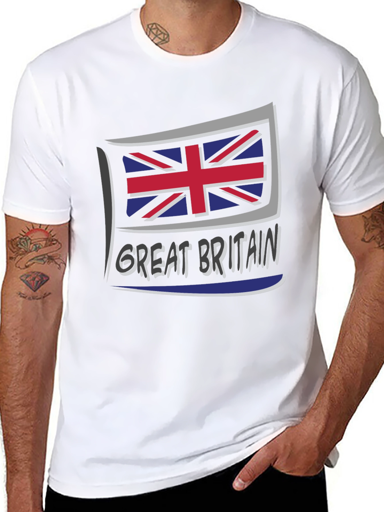 Great Britain Flag Graphic T-Shirt