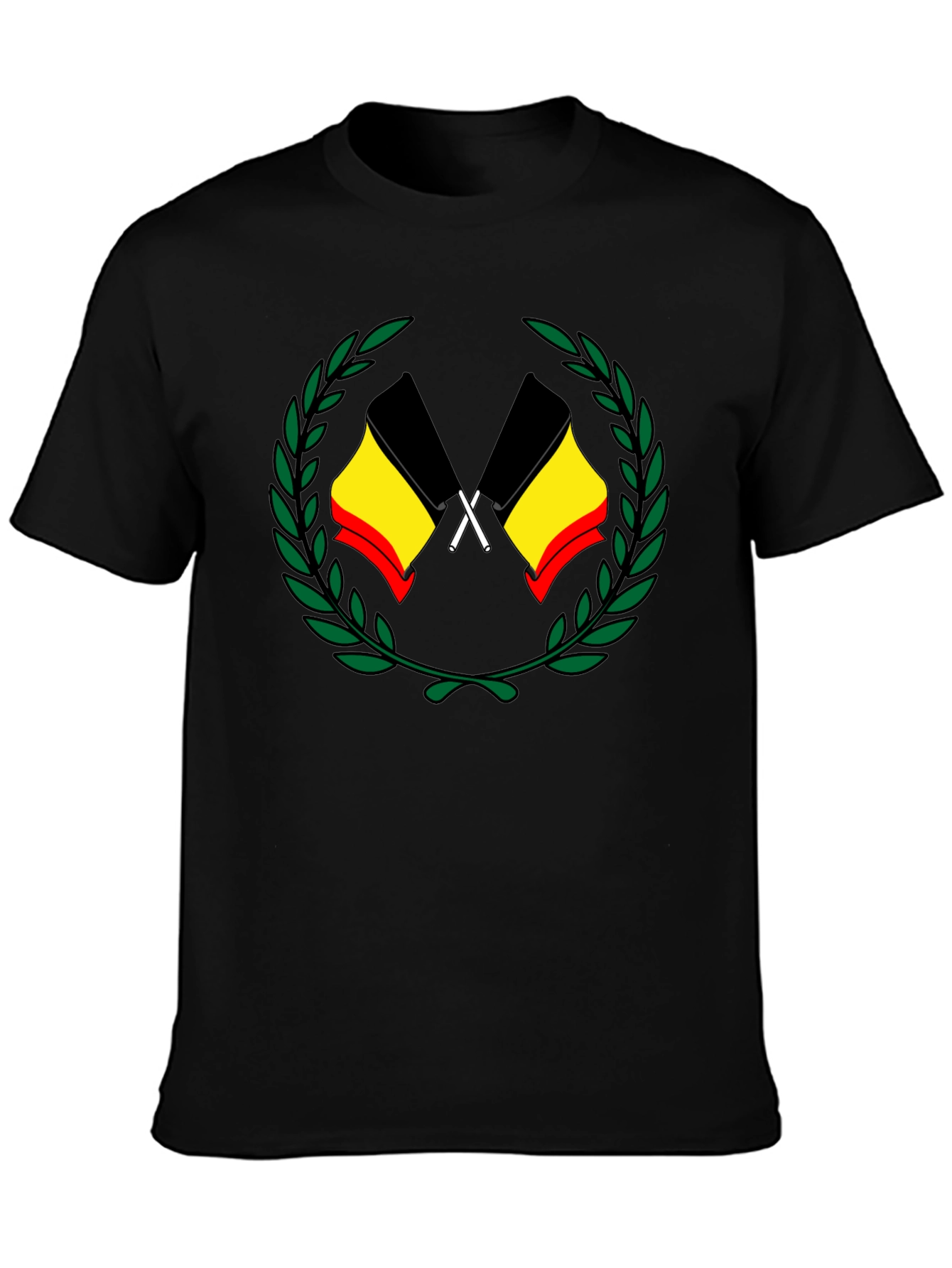 Belgian Flag Laurel Wreath T-Shirt