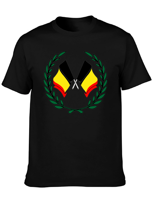 Belgian Flag Laurel Wreath T-Shirt