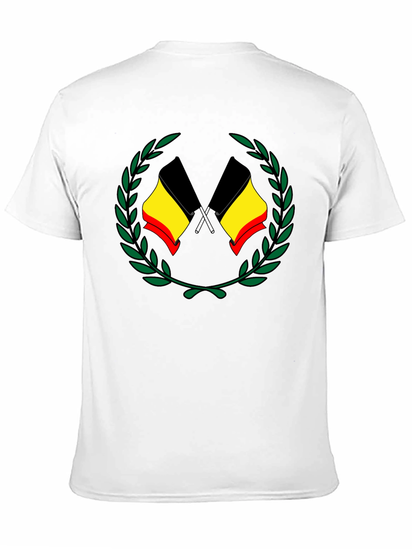 Belgian Flag Laurel Wreath T-Shirt