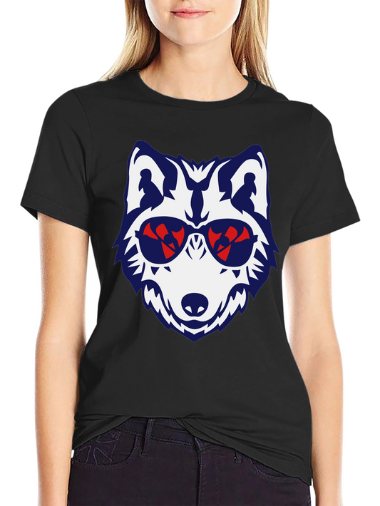 Cool Wolf Graphic T-Shirt - Unisex Black Tee