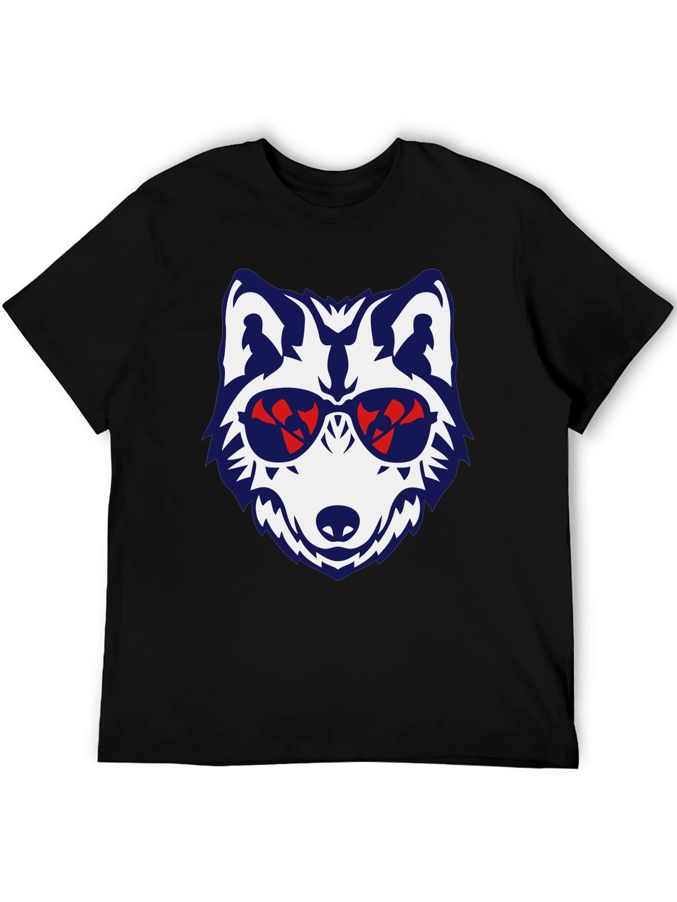 Cool Wolf Graphic T-Shirt - Unisex Black Tee