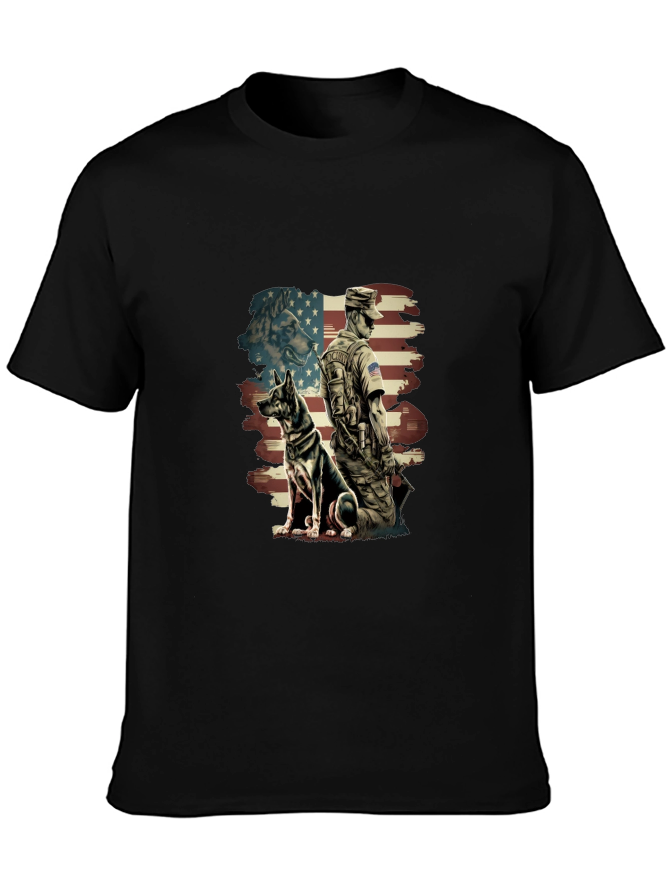 Patriotic German Shepherd Dog T-Shirt