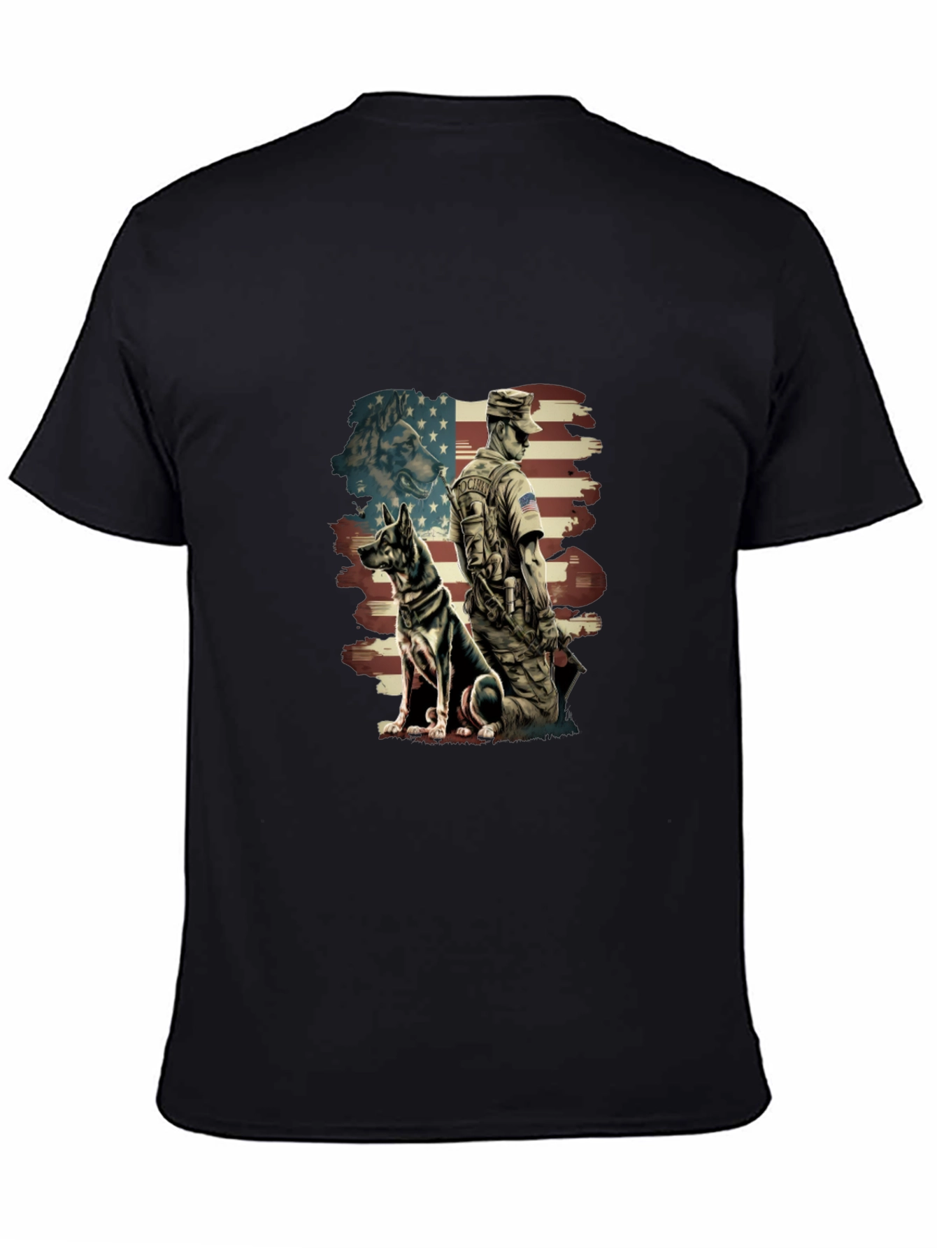 Patriotic German Shepherd Dog T-Shirt