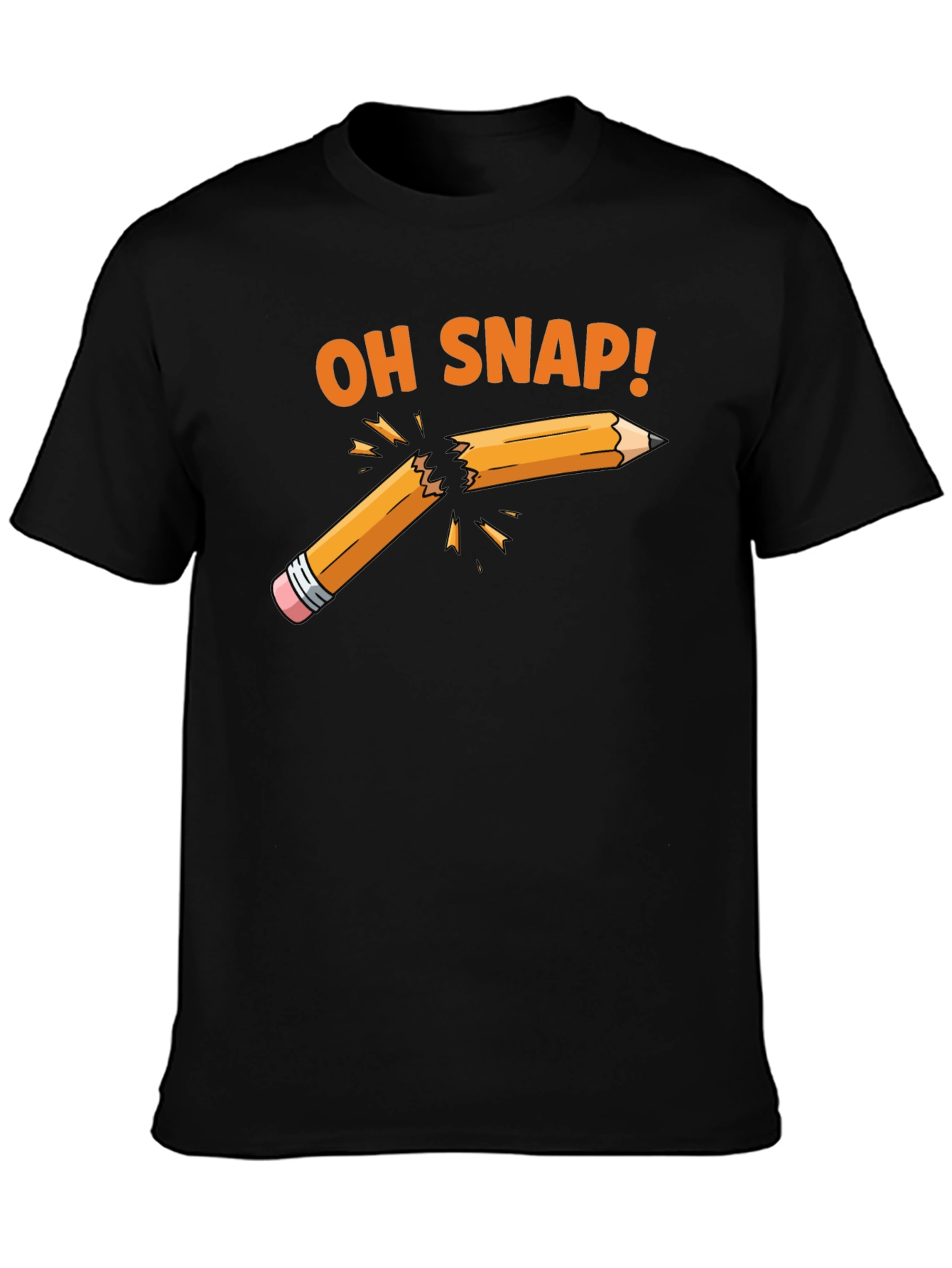 Oh Snap! Broken Pencil Graphic T-Shirt