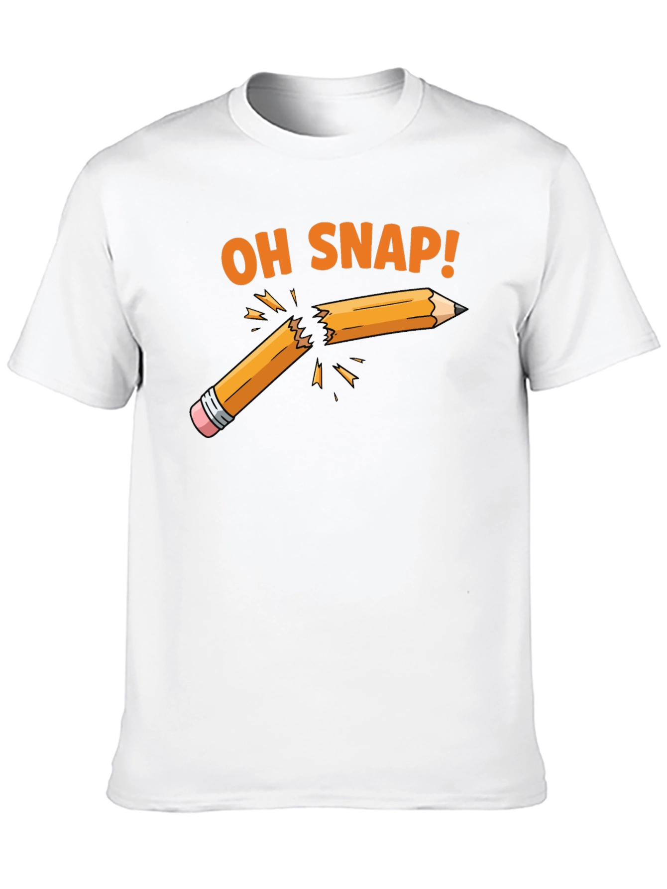 Oh Snap! Broken Pencil Graphic T-Shirt