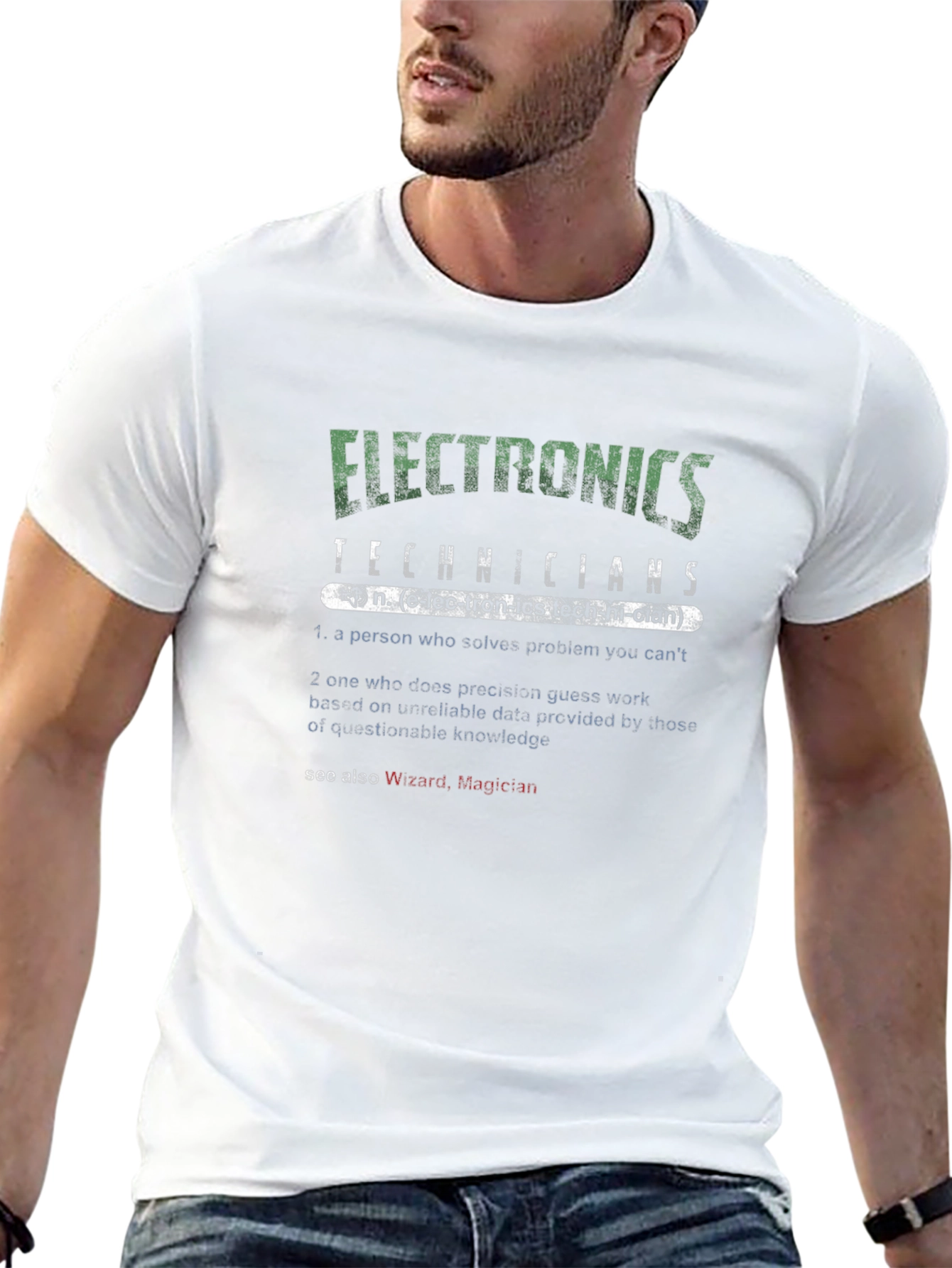 Electronics Technicians Definition Graphic T-Shirt