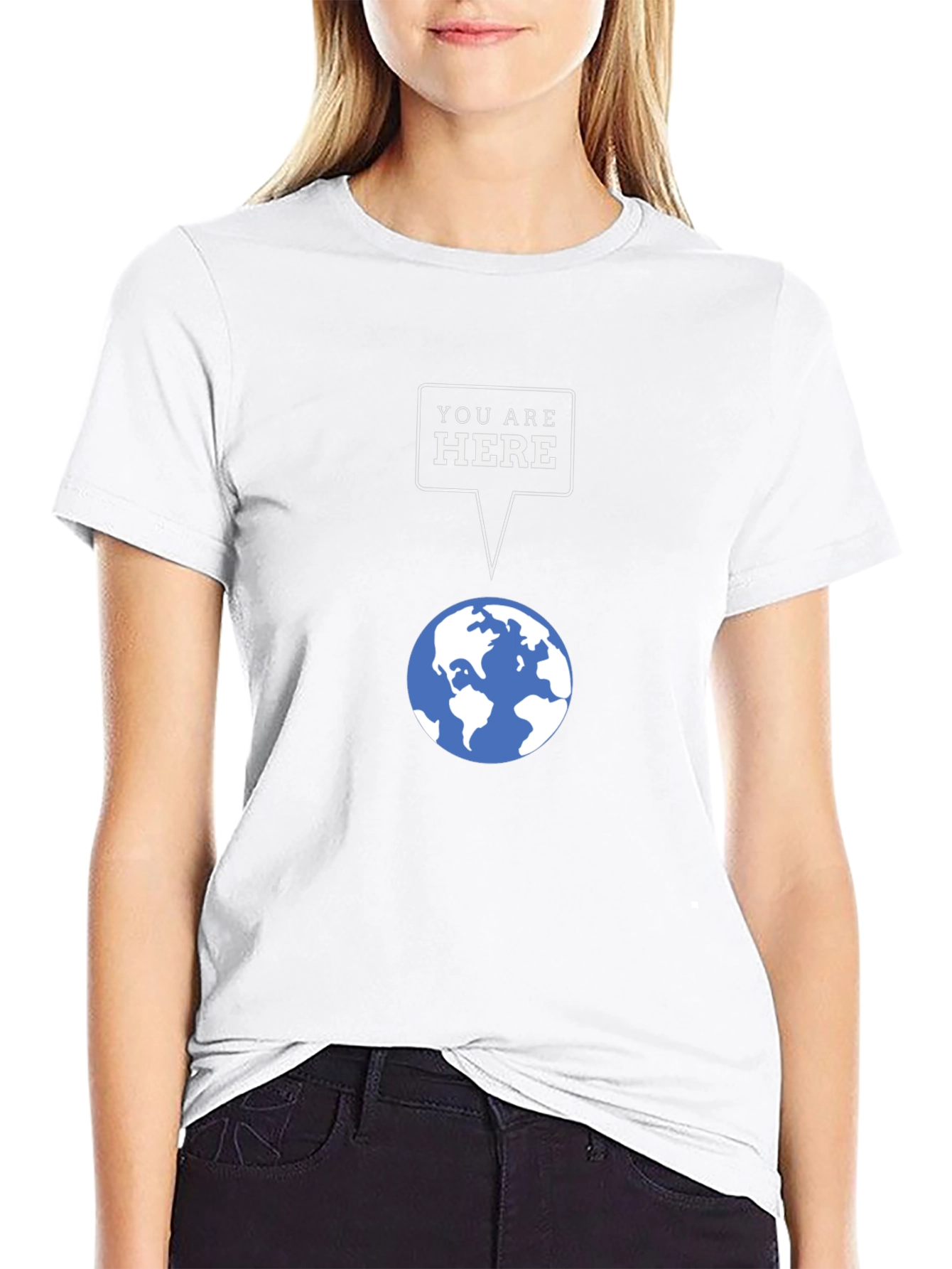 You Are Here Graphic Tee - Black