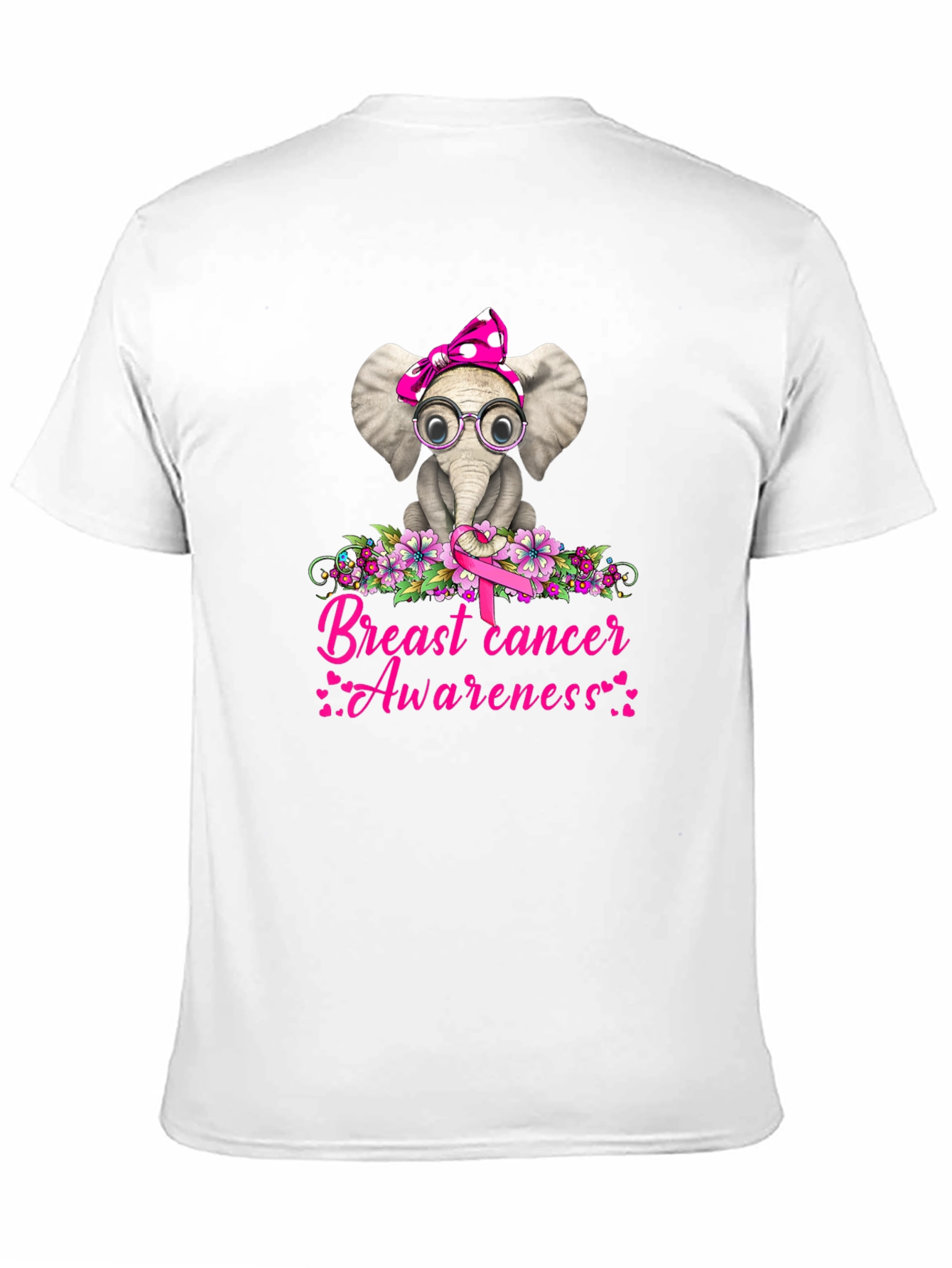 Elephant Breast Cancer Awareness T-Shirt