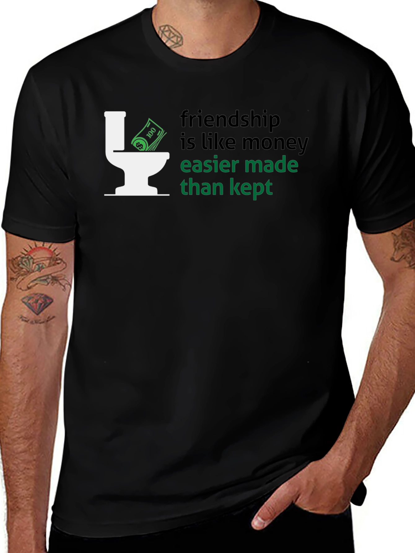 Friendship is Money Mens T-Shirt