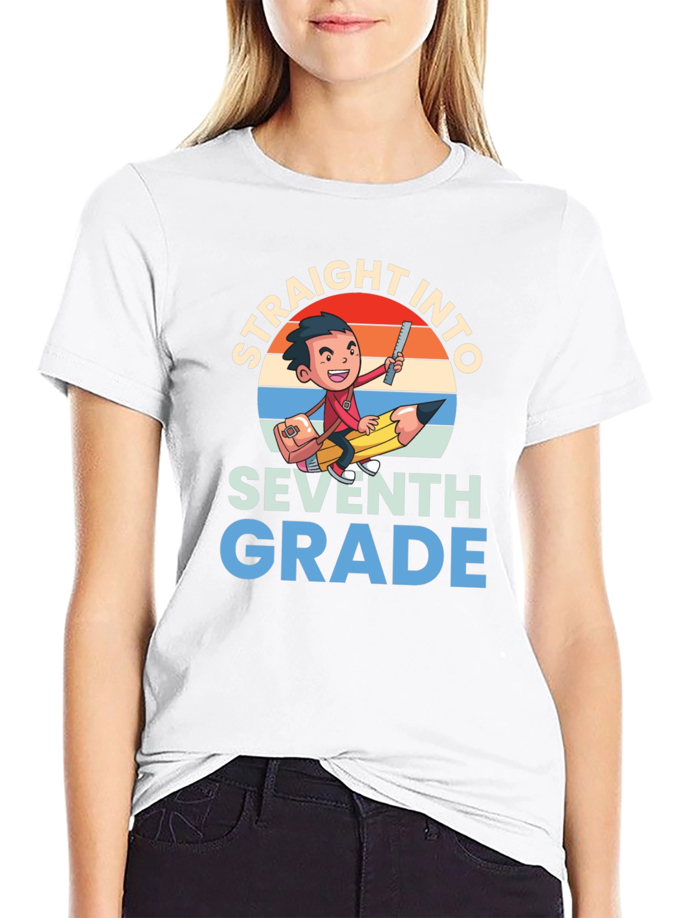 Straight Into Seventh Grade Graphic Tee