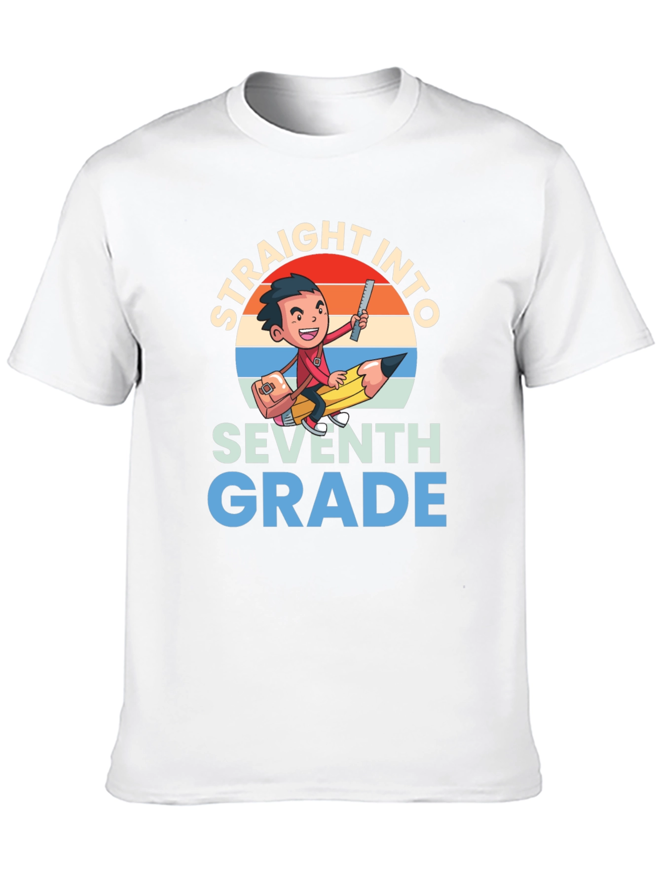 Straight Into Seventh Grade Graphic Tee
