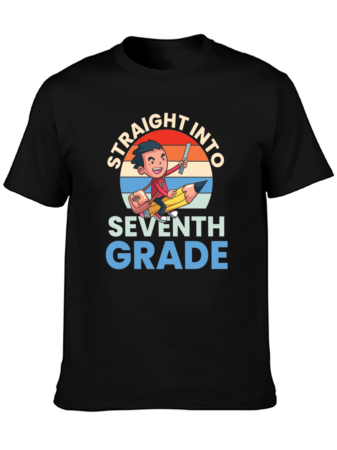 Straight Into Seventh Grade Graphic Tee