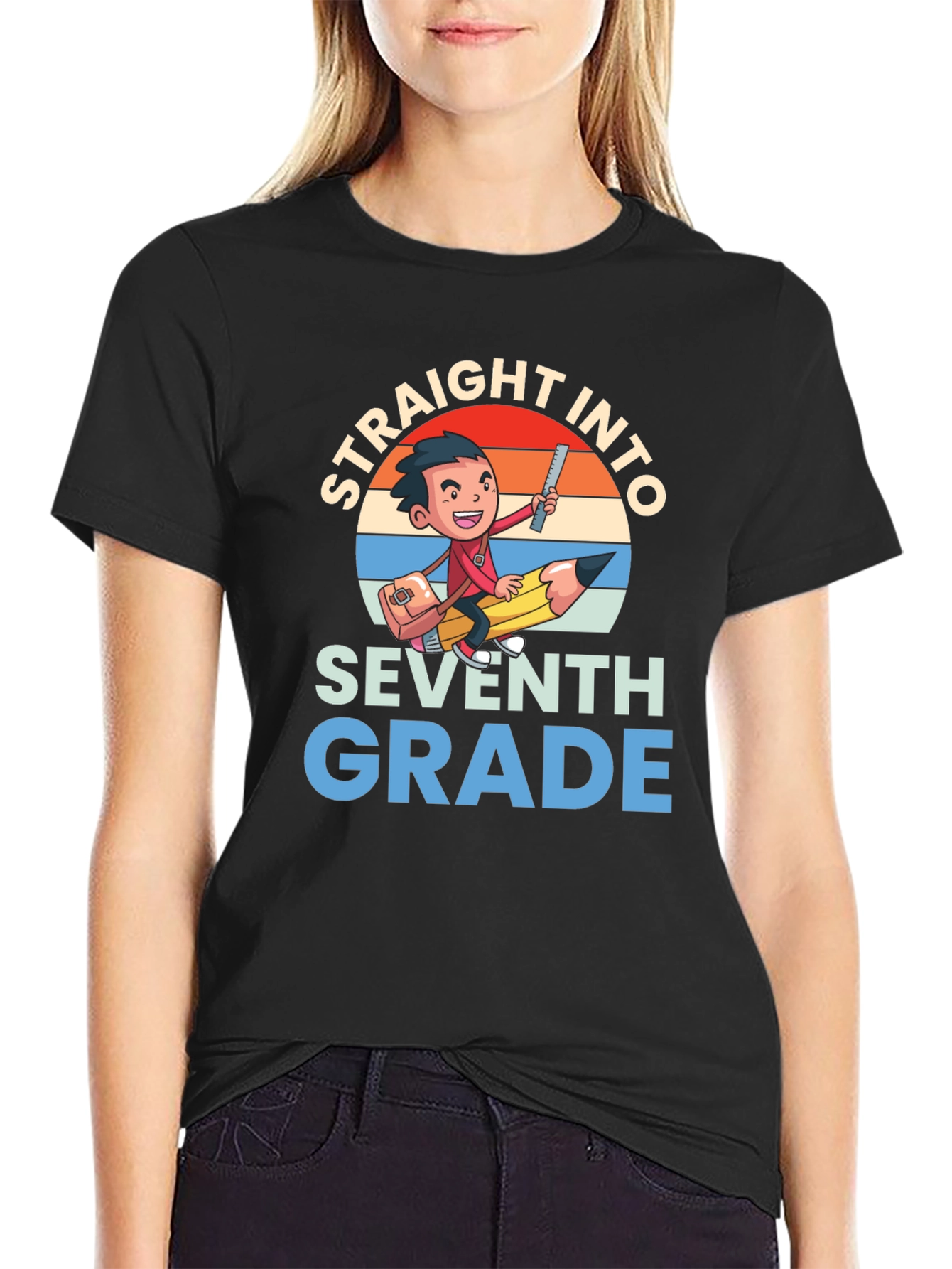 Straight Into Seventh Grade Graphic Tee