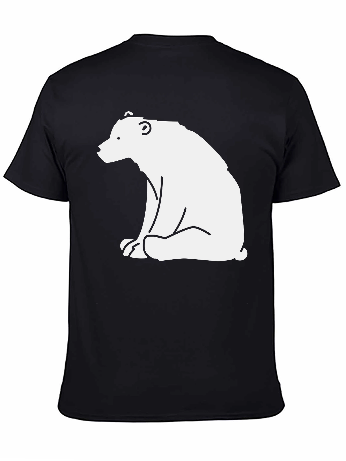 Bear Graphic Tee - Black Casual Shirt