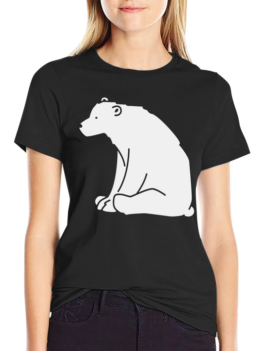 Bear Graphic Tee - Black Casual Shirt
