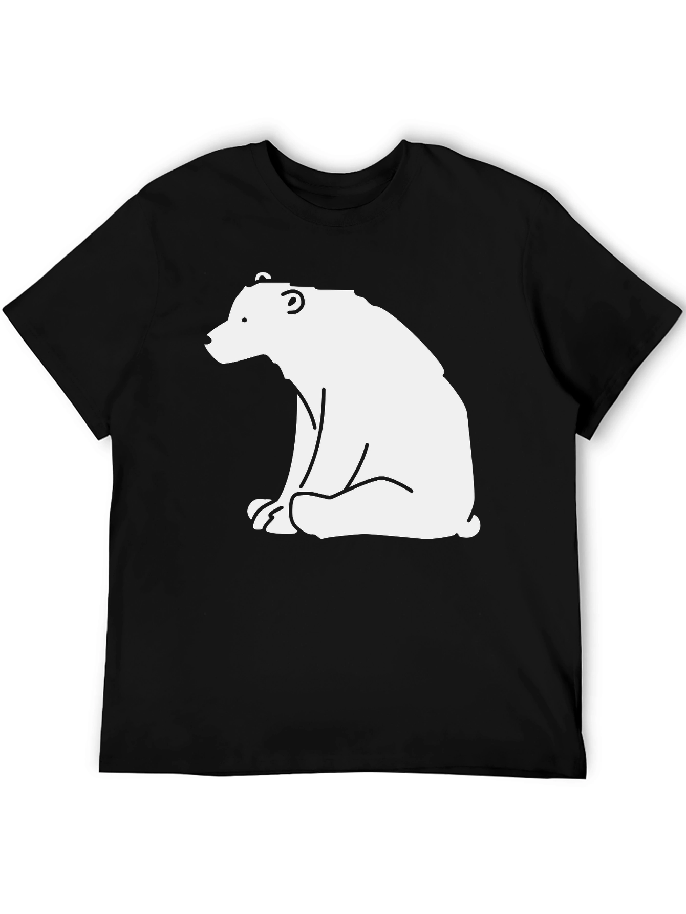 Bear Graphic Tee - Black Casual Shirt
