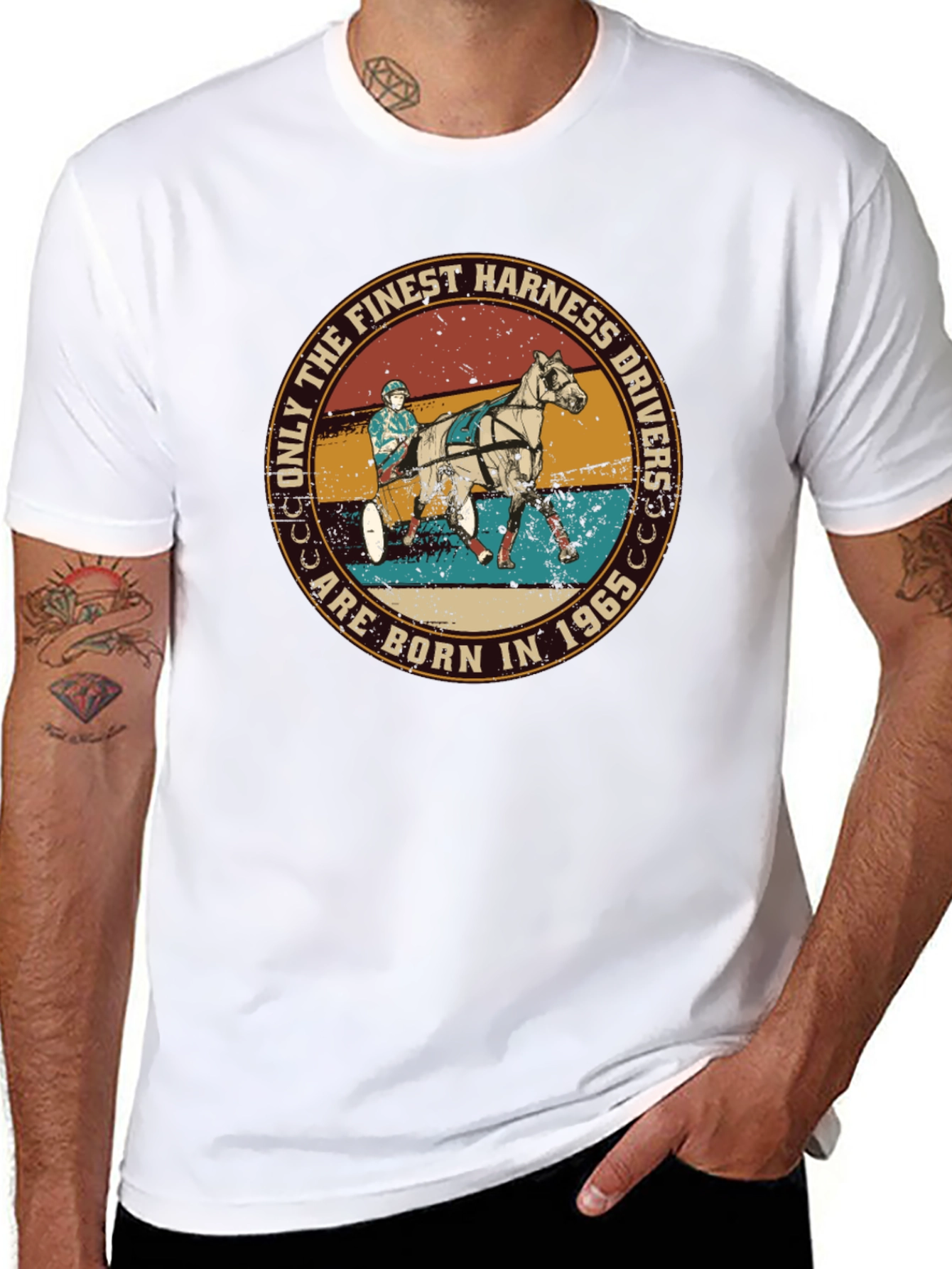 Finest Harness Drivers Born in 1965 Graphic T-Shirt