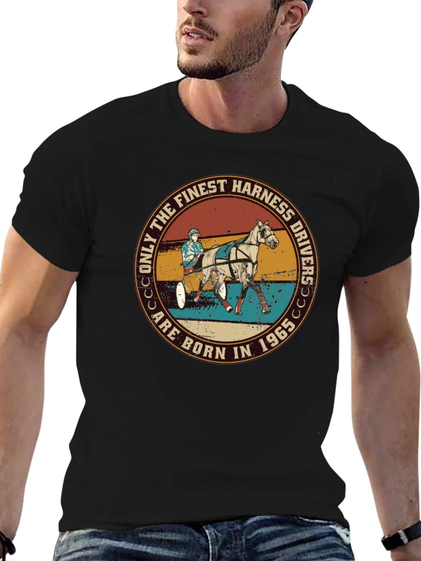 Finest Harness Drivers Born in 1965 Graphic T-Shirt