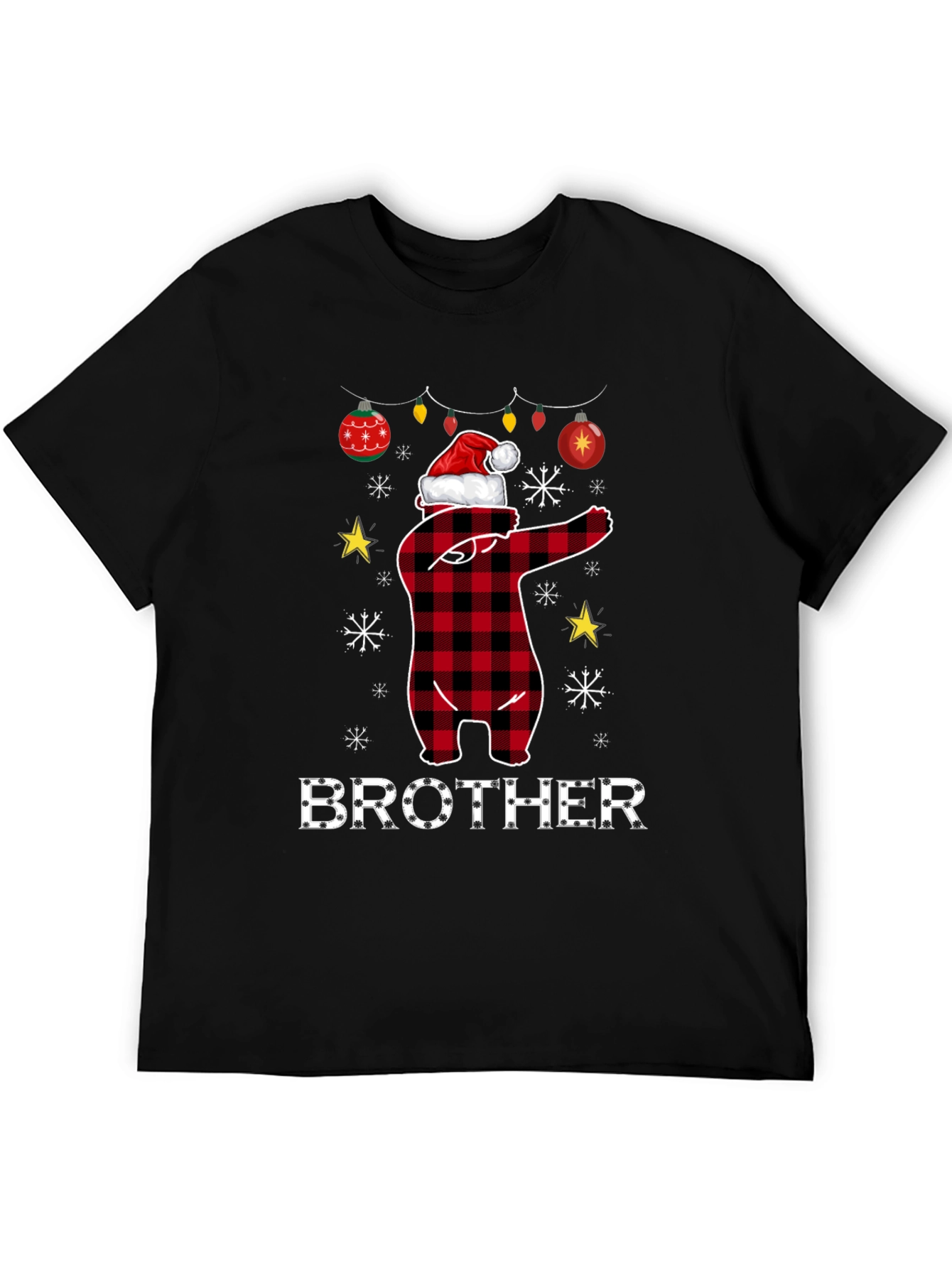 Brother Christmas Bear Dab T-Shirt