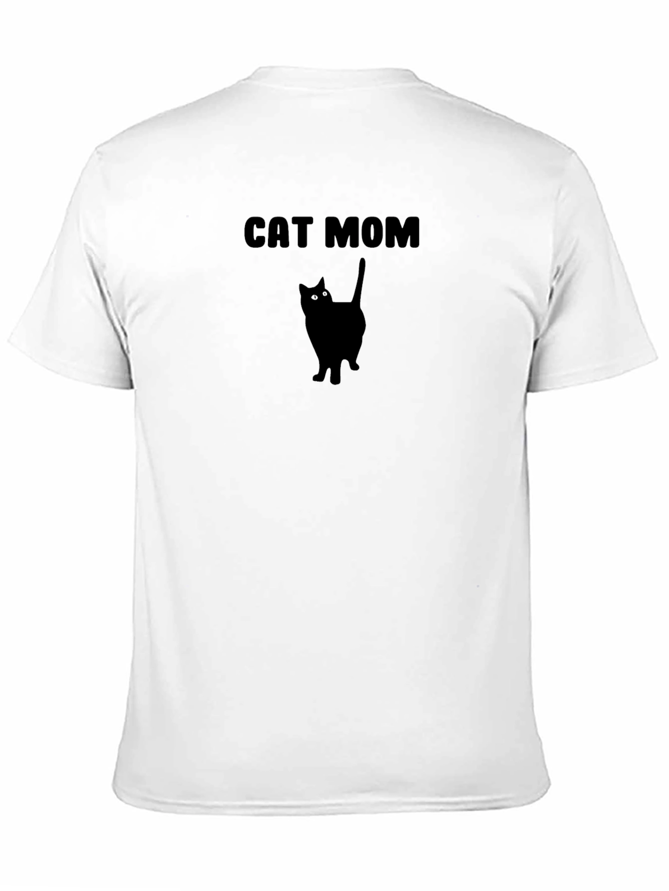 Cat Mom T-Shirt - Black Cat Silhouette
