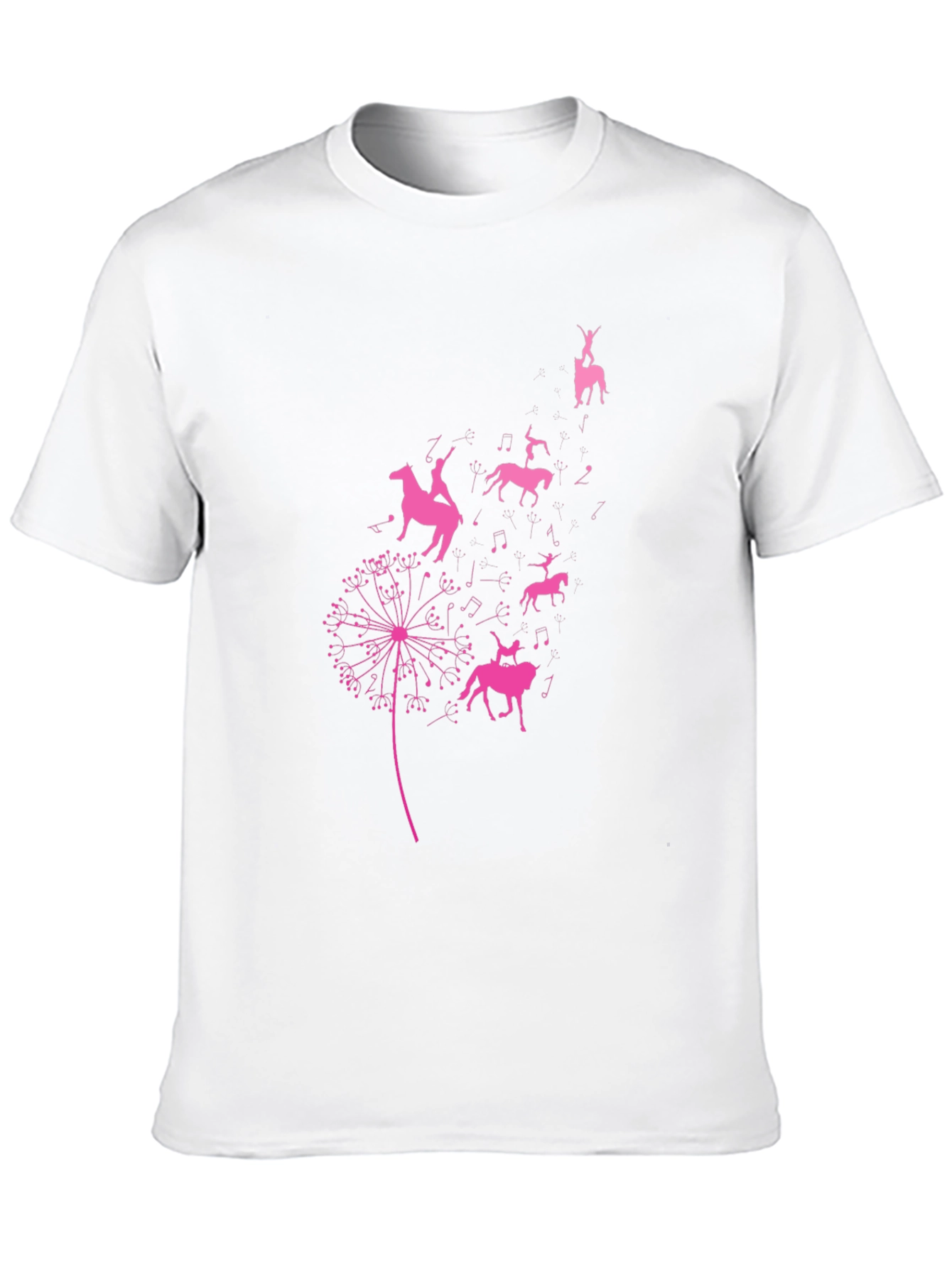 Equestrian Dandelion T-Shirt - Black
