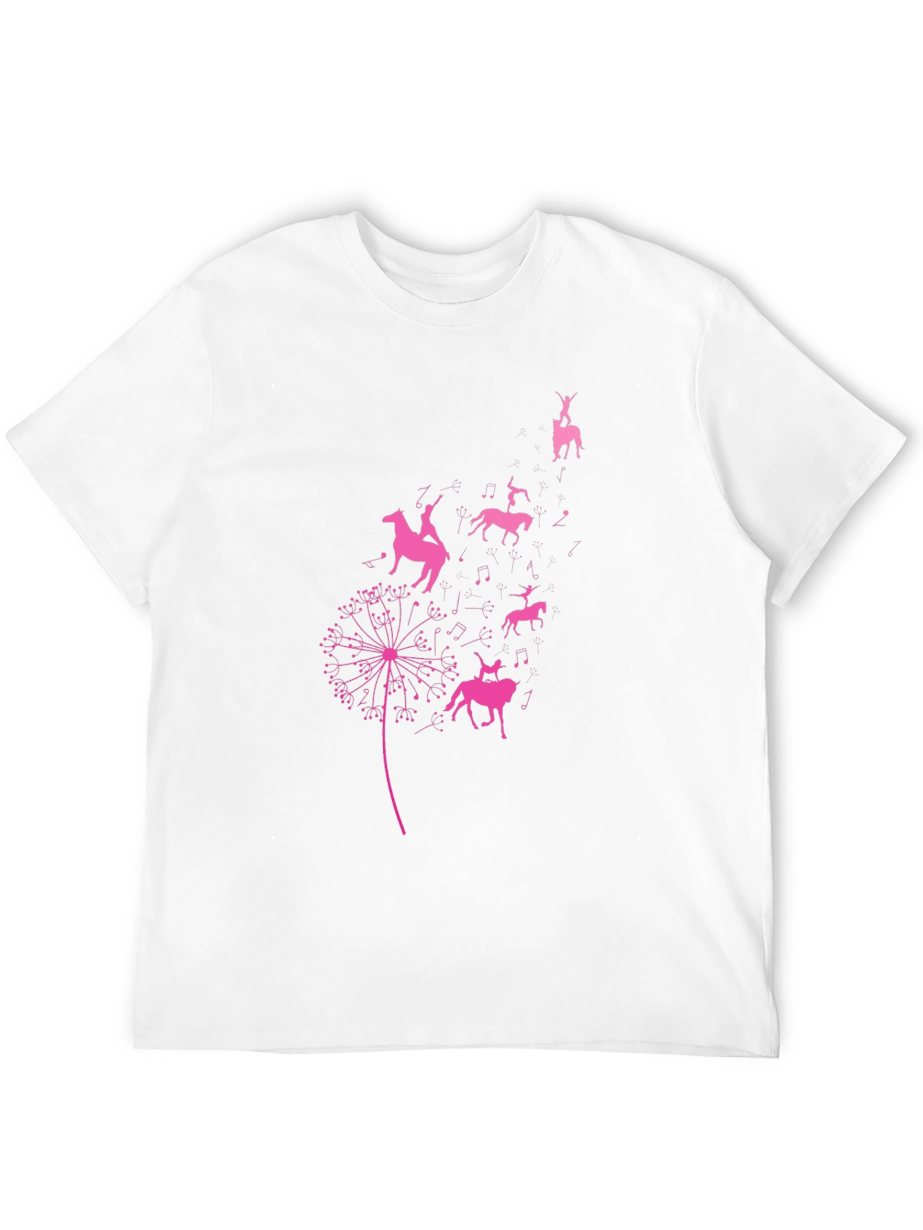 Equestrian Dandelion T-Shirt - Black
