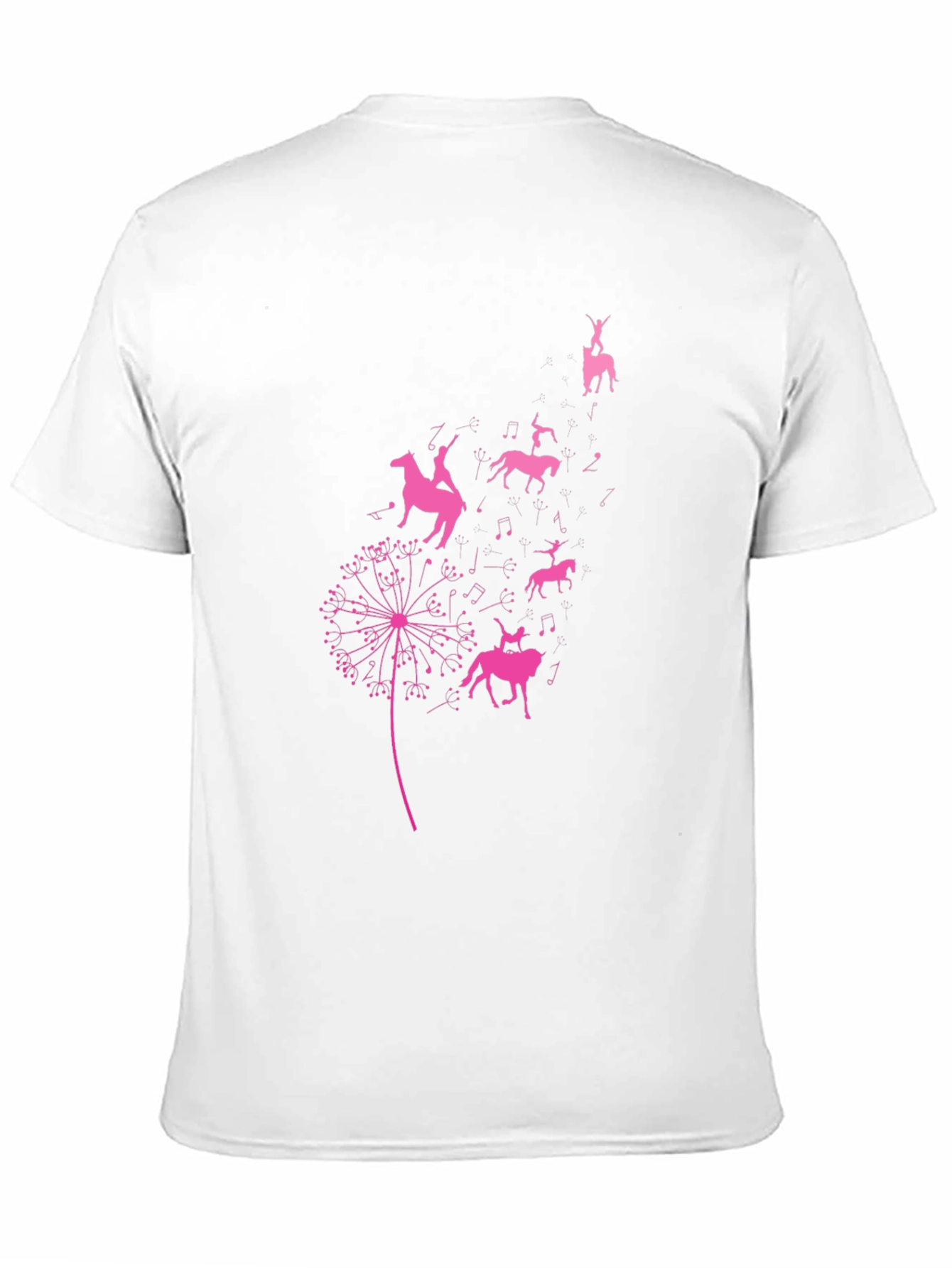 Equestrian Dandelion T-Shirt - Black