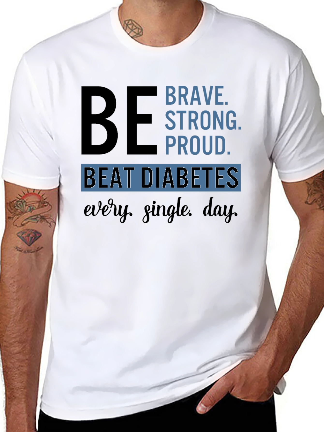 Be Brave Diabetes Awareness T-Shirt