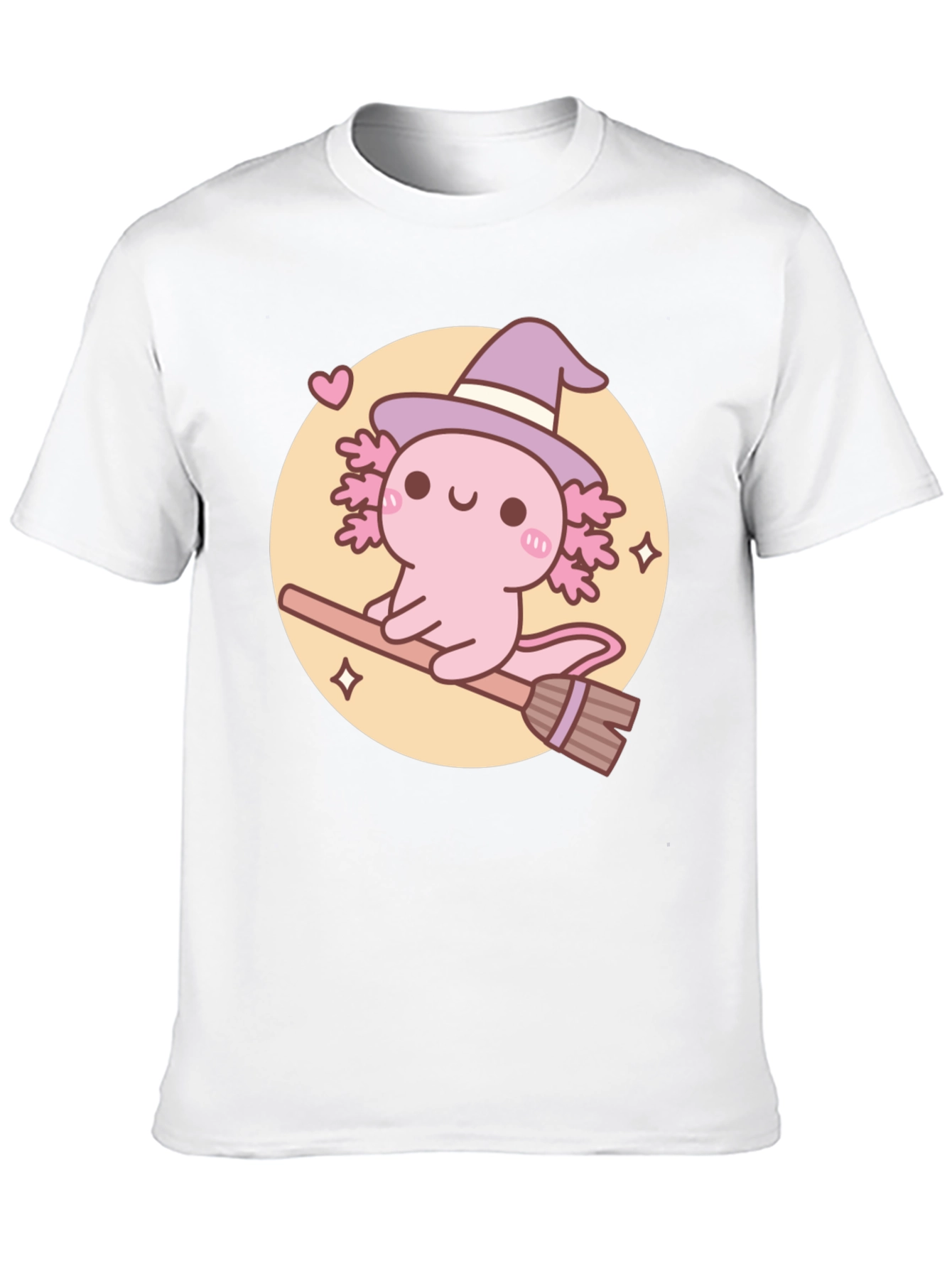 Axolotl Witch T-Shirt - Cute Halloween Tee