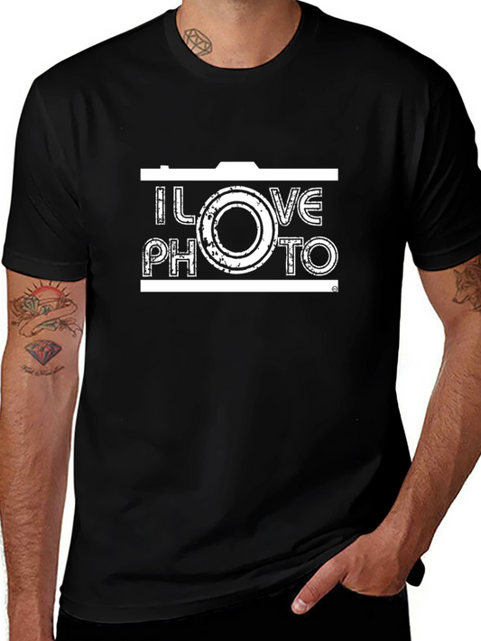 I Love Photo Camera Graphic T-Shirt