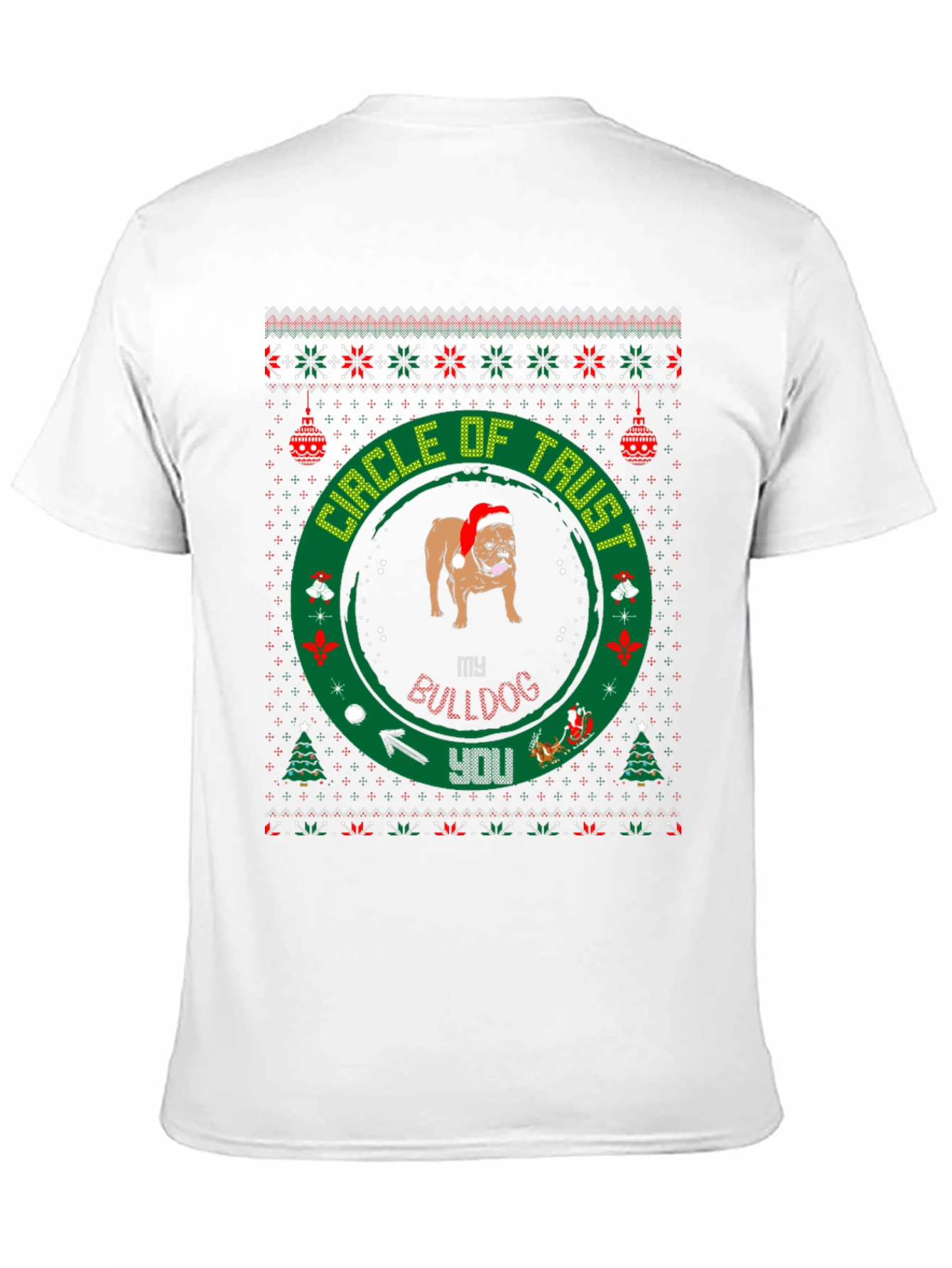 Circle of Trust Bulldog Christmas T-Shirt