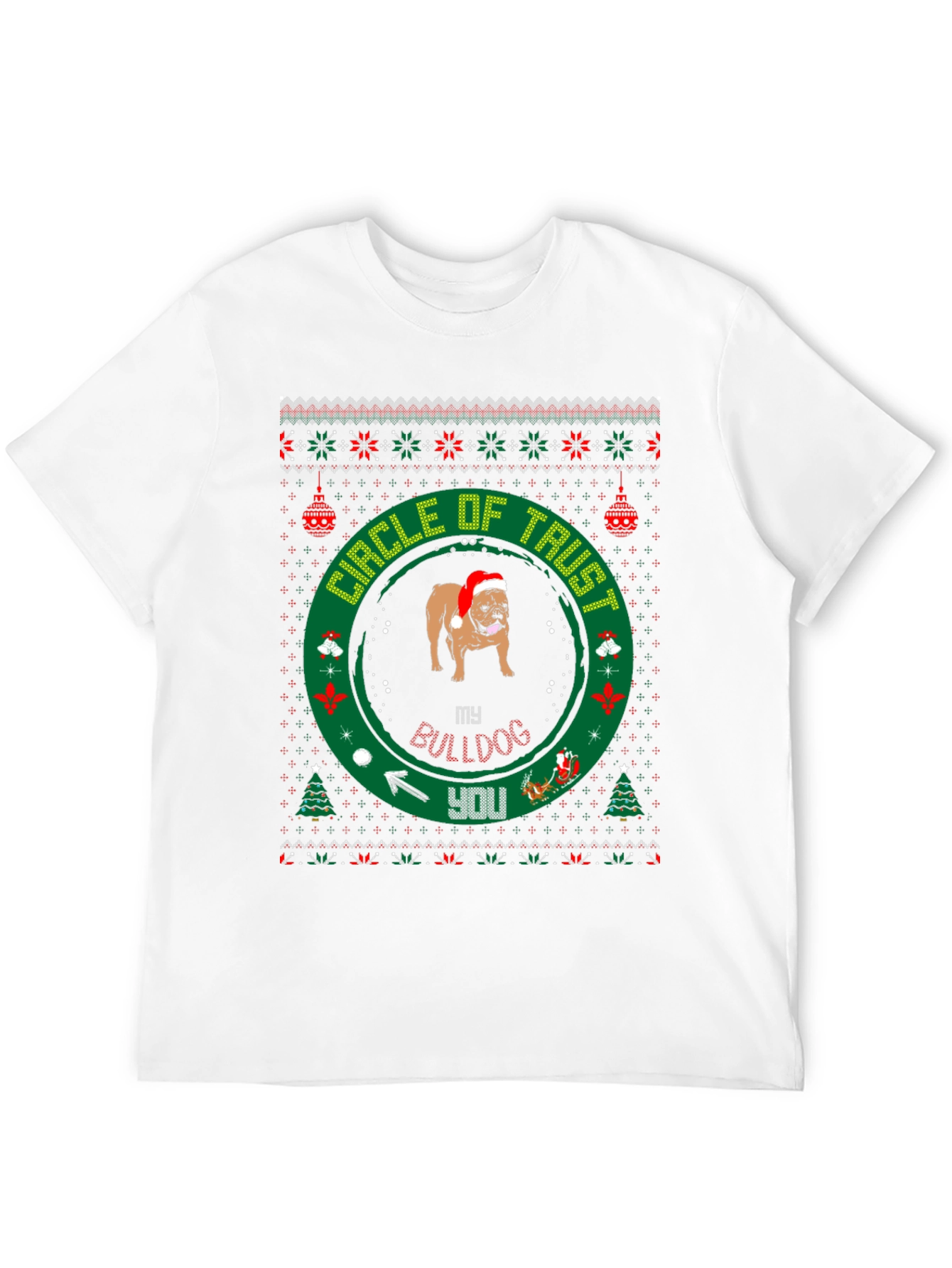 Circle of Trust Bulldog Christmas T-Shirt