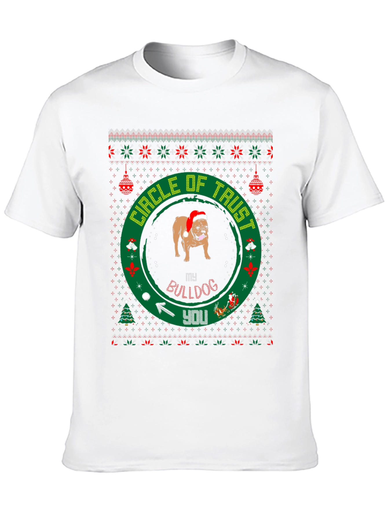 Circle of Trust Bulldog Christmas T-Shirt