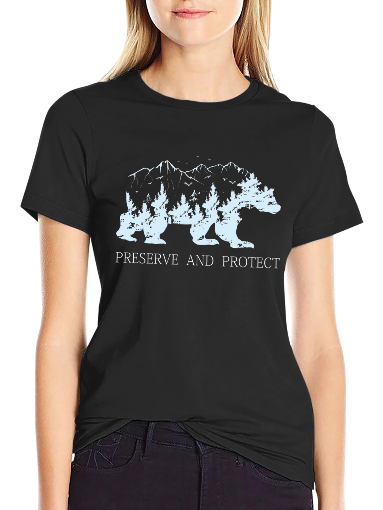 Preserve and Protect Bear Graphic T-Shirt