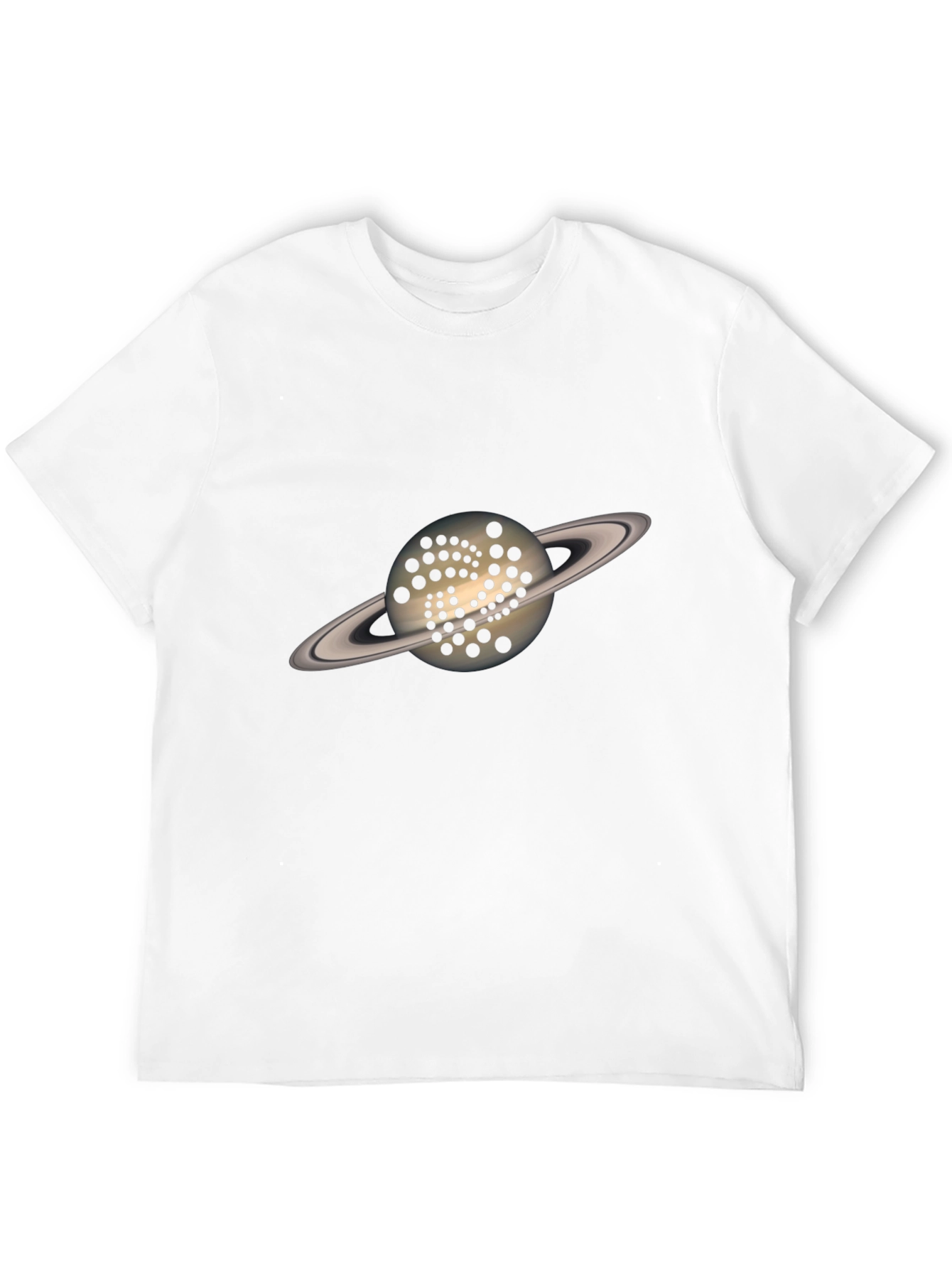 Saturn IOTA Crypto T-Shirt - Black Graphic Tee