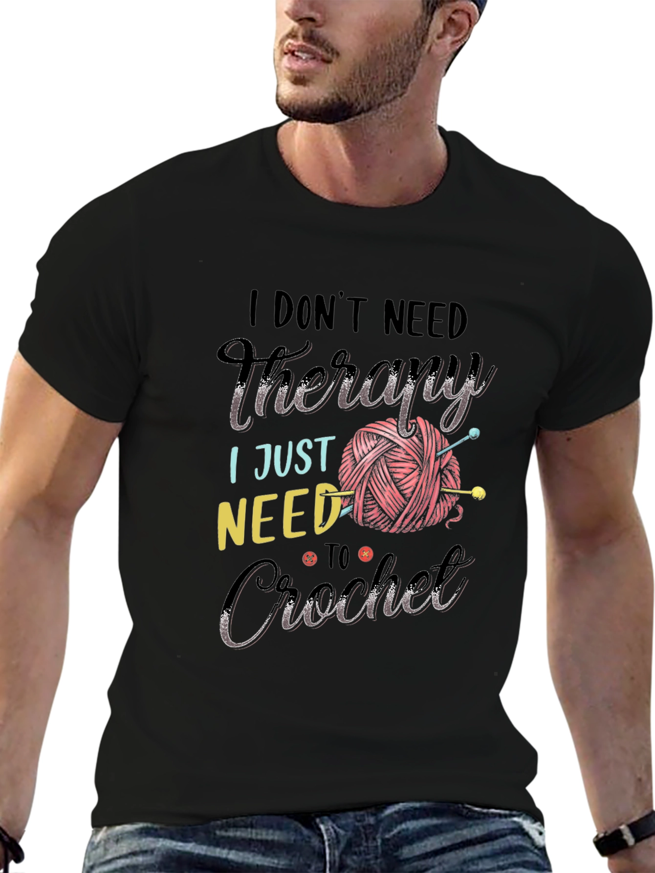 I Dont Need Therapy Crochet T-Shirt