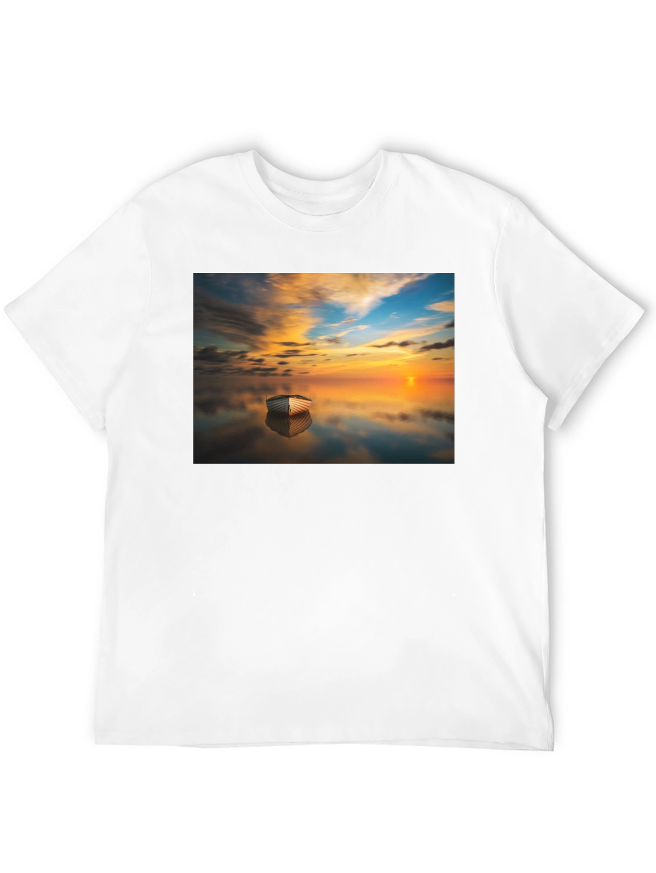 Sunset Boat Graphic Tee - Unique & Stylish
