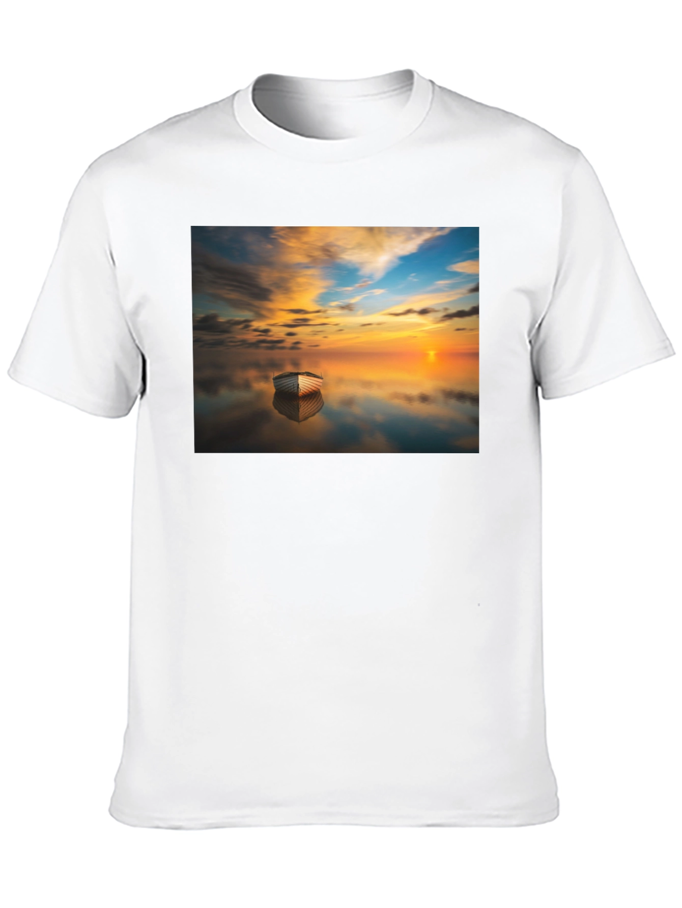 Sunset Boat Graphic Tee - Unique & Stylish