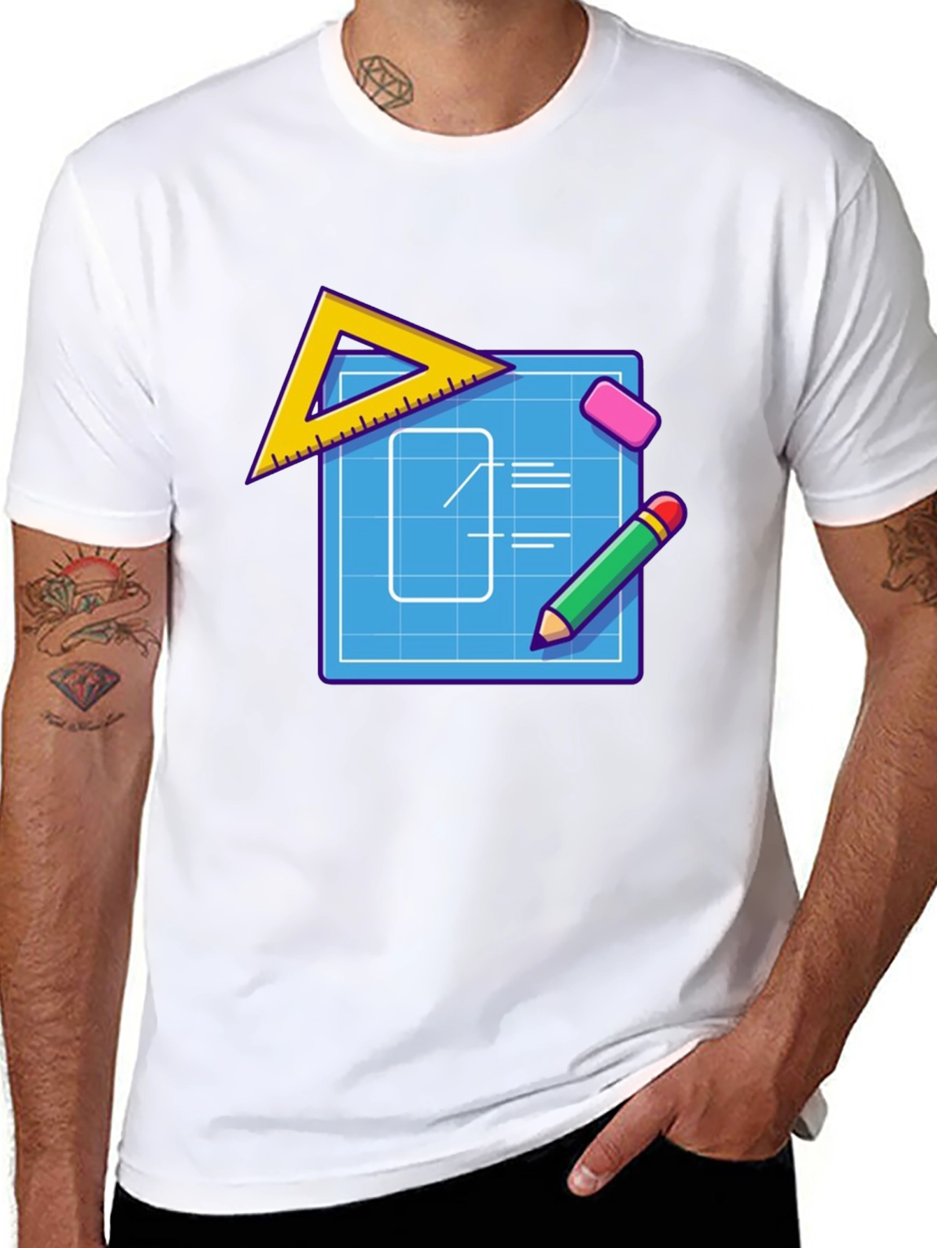 Blueprint Graphic Tee - Architect T-Shirt