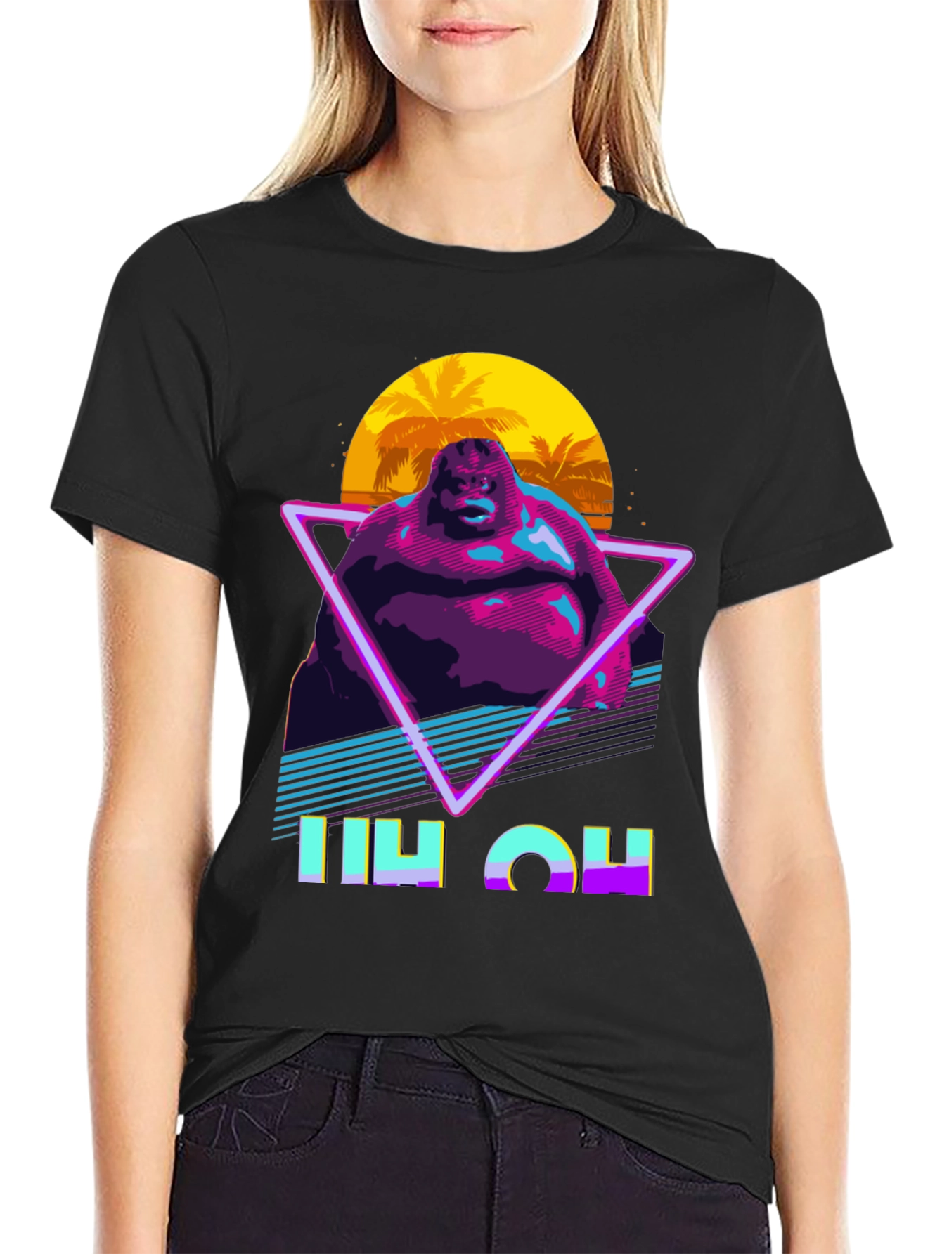Retro Blob Man Graphic T-Shirt