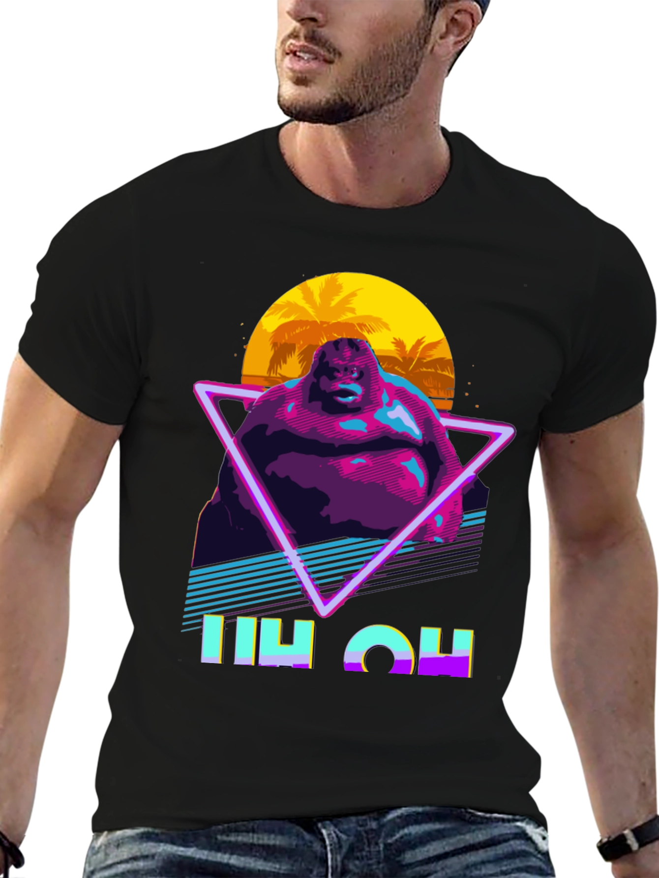 Retro Blob Man Graphic T-Shirt