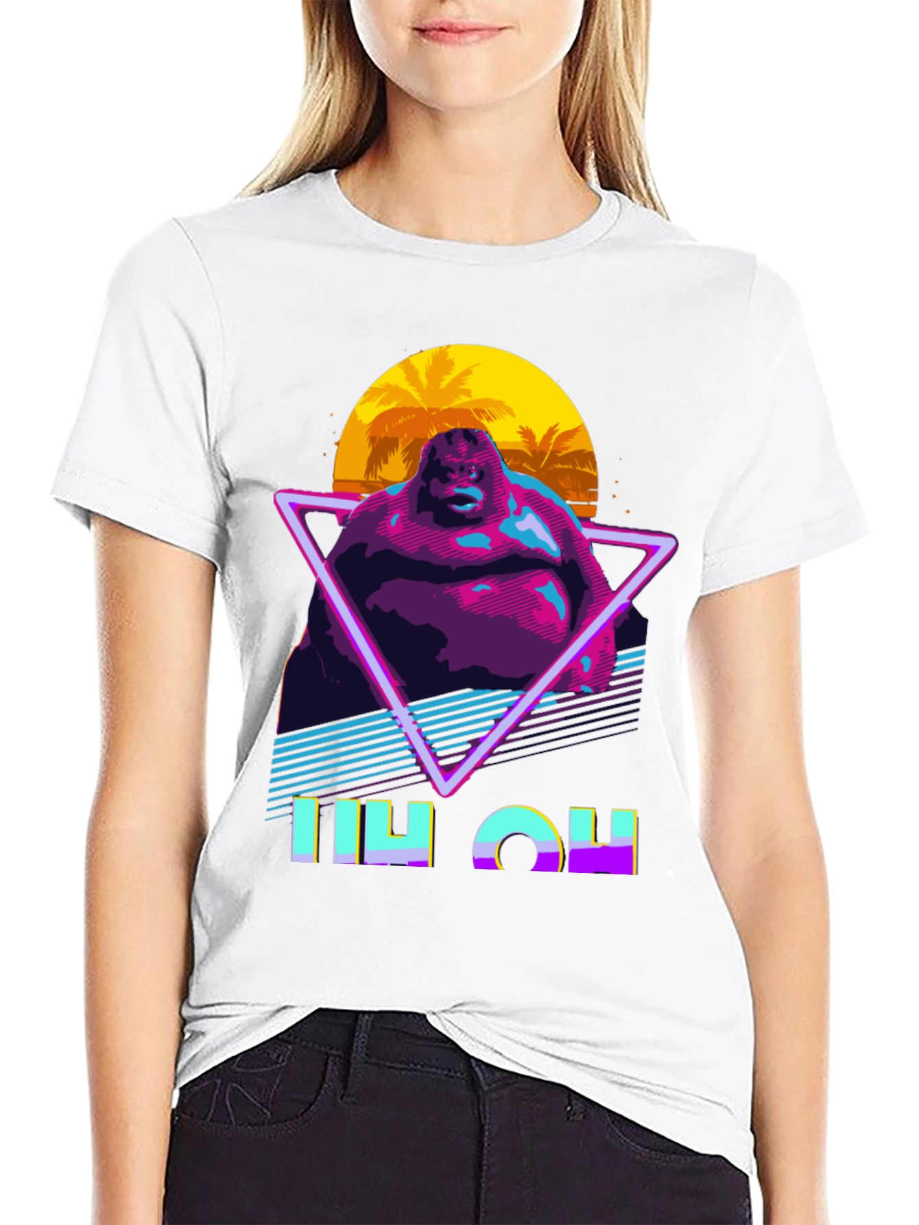 Retro Blob Man Graphic T-Shirt