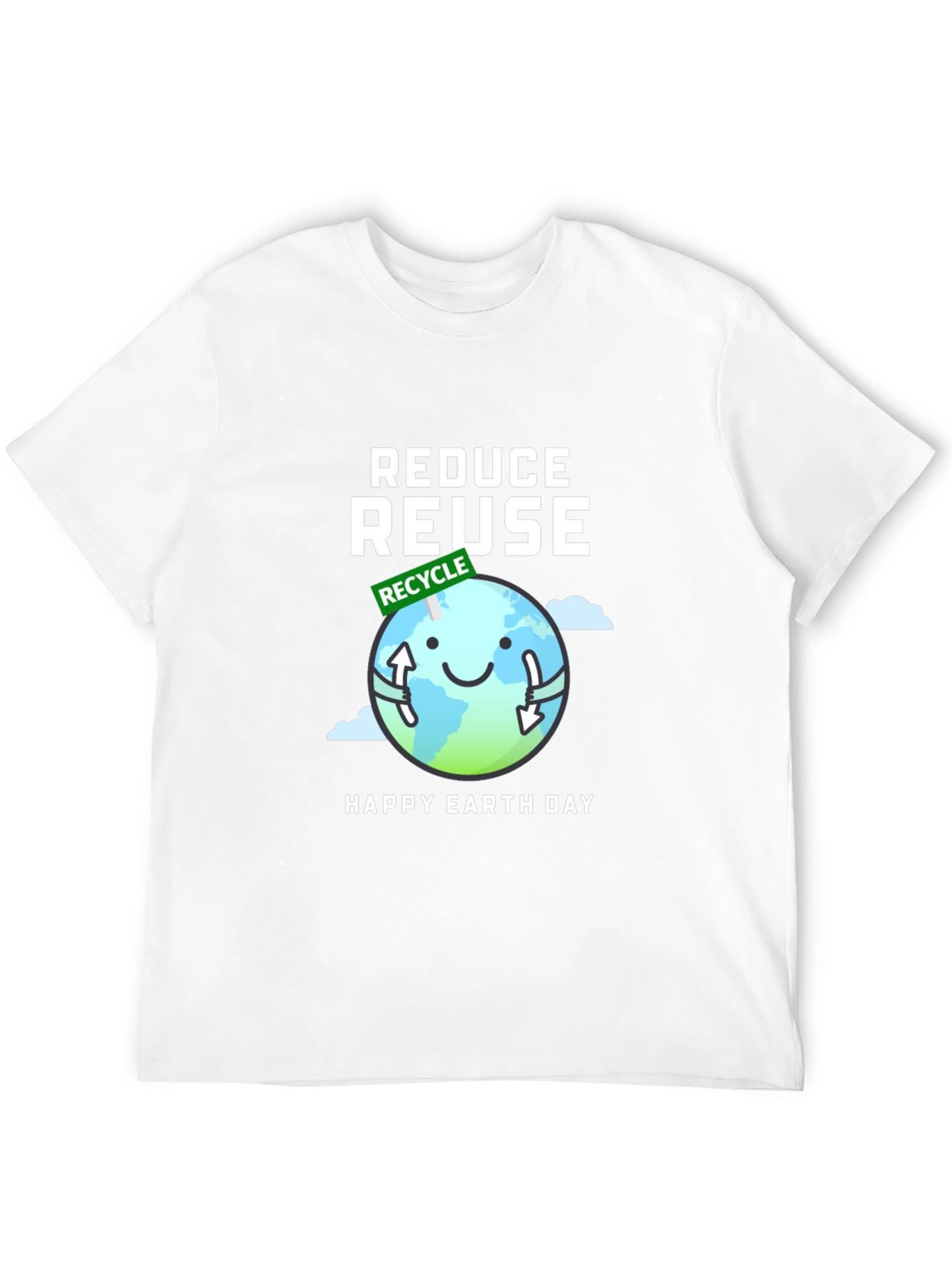 Eco-Friendly Reduce Reuse Earth Day T-Shirt